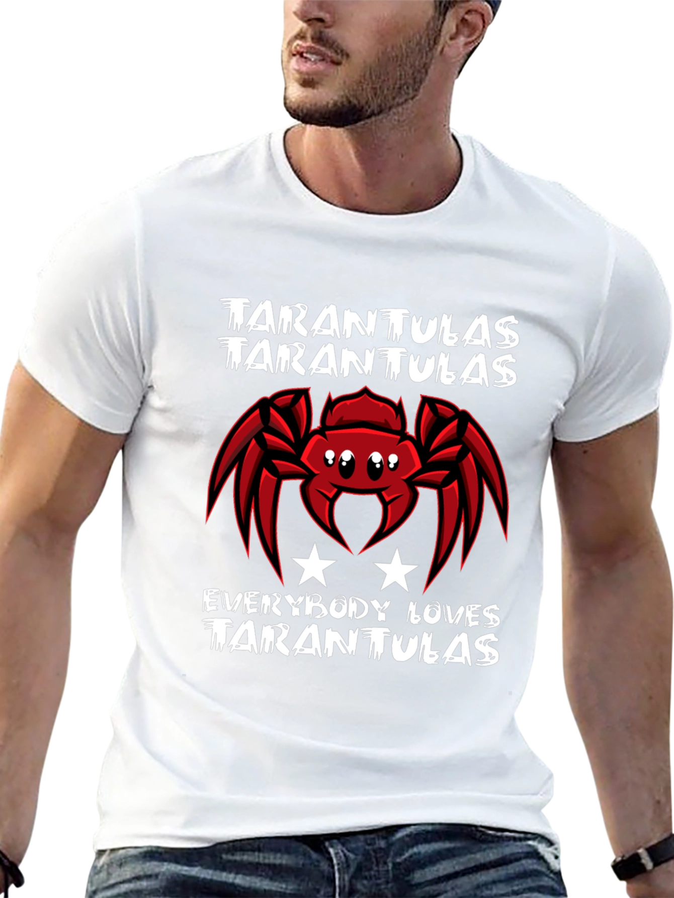 Black Tarantulas Graphic Tee - Everybody Loves Tarantulas T-Shirt view 13