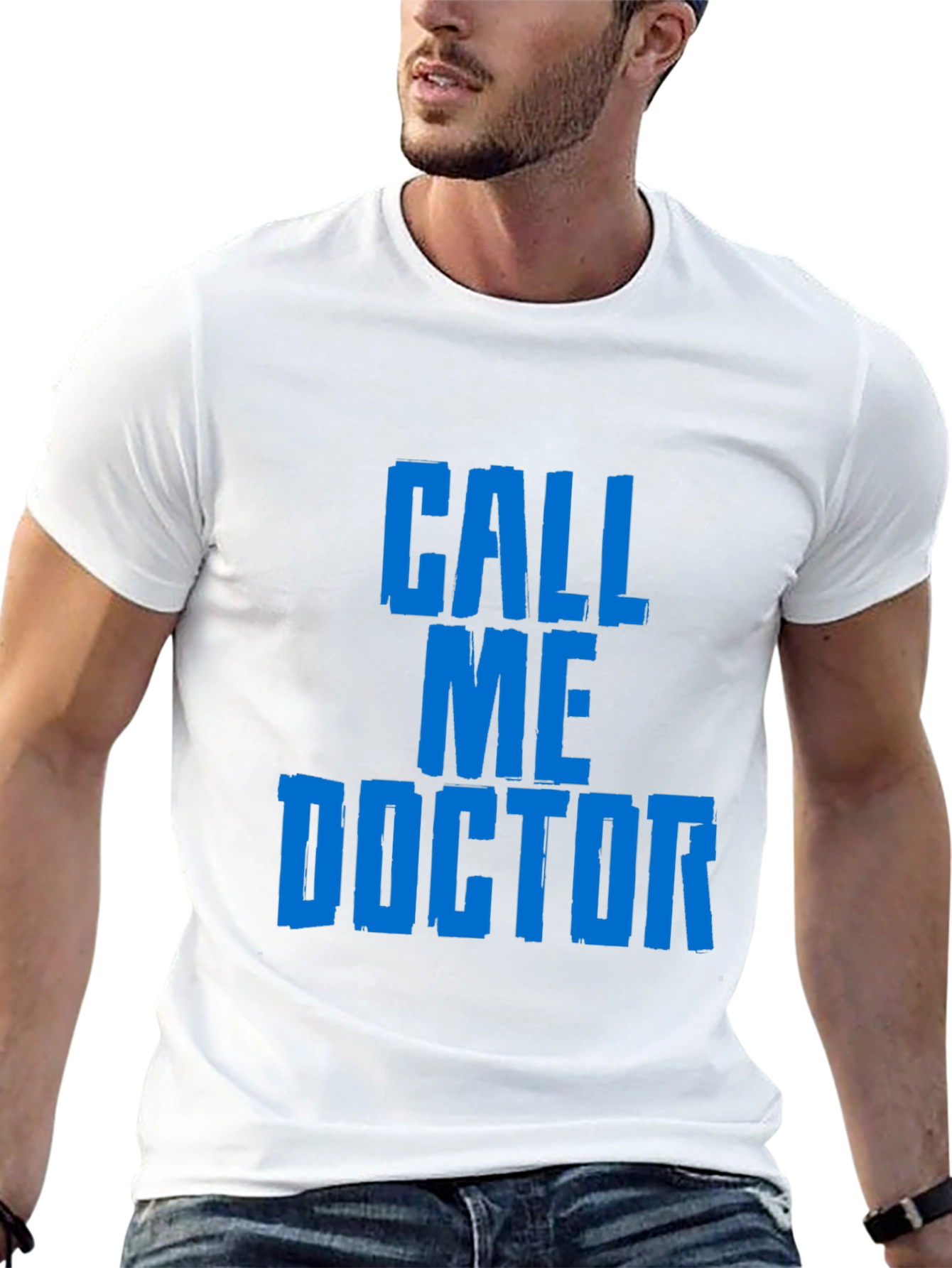 Black Call Me Doctor Graphic Tee - Black view 13