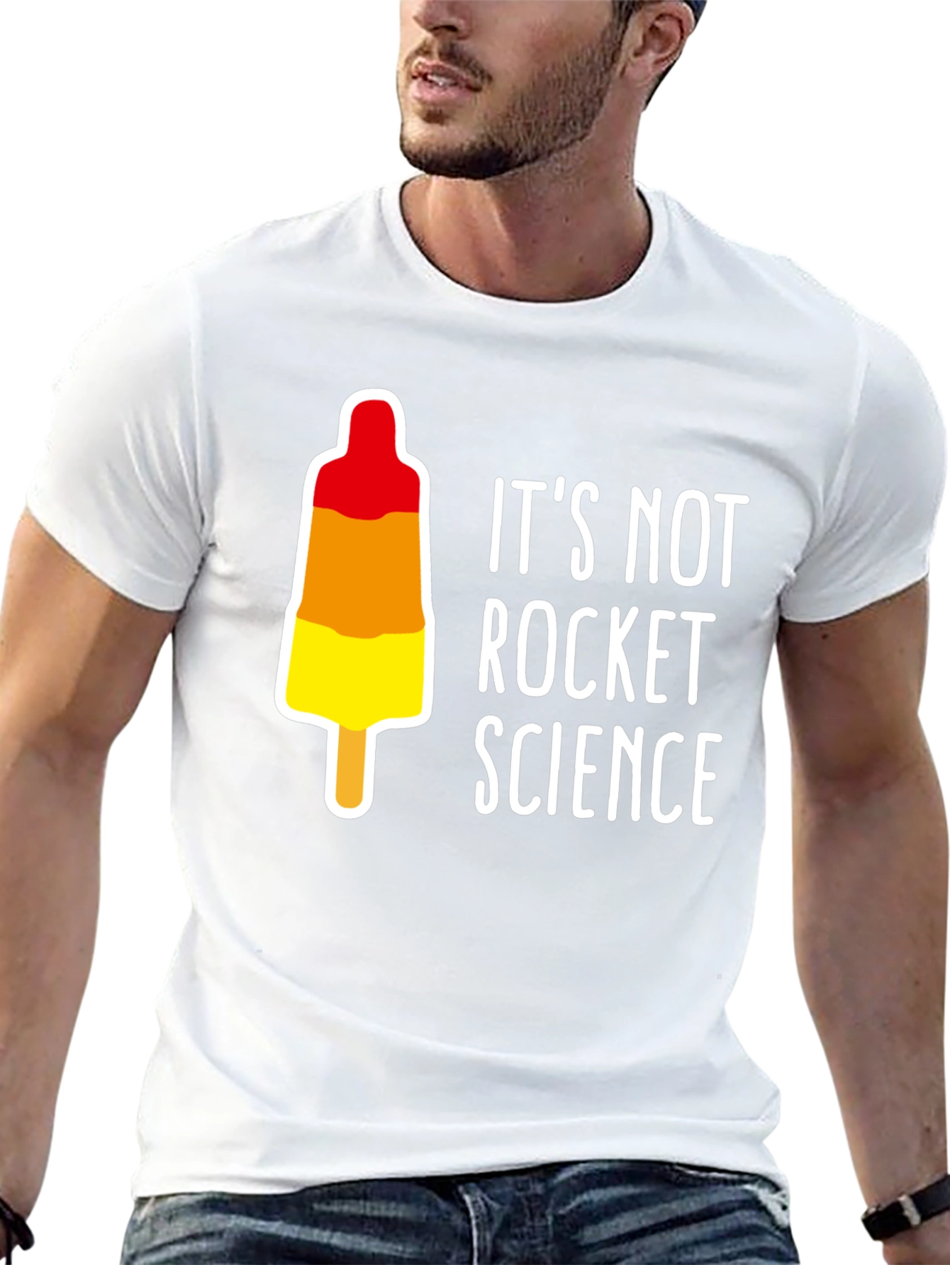 Black It's Not Rocket Science T-Shirt view 13