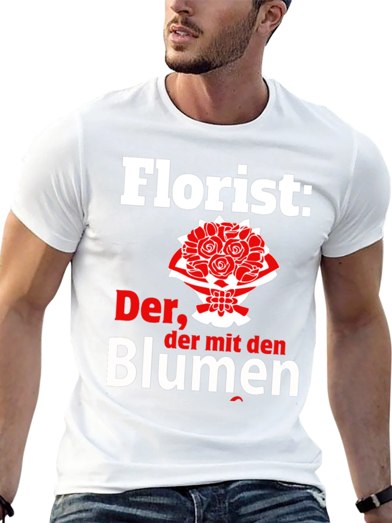 Black Florist T-Shirt - Der, der mit den Blumen view 13