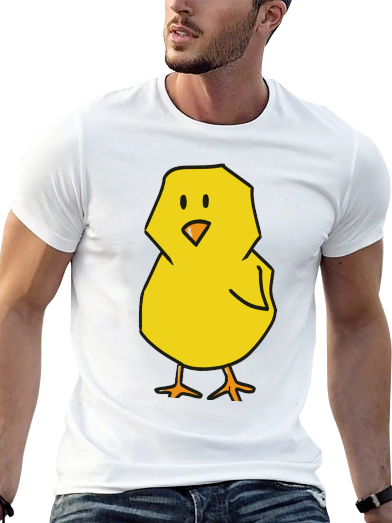 Black Cute Chick Graphic Tee - Black T-Shirt view 13