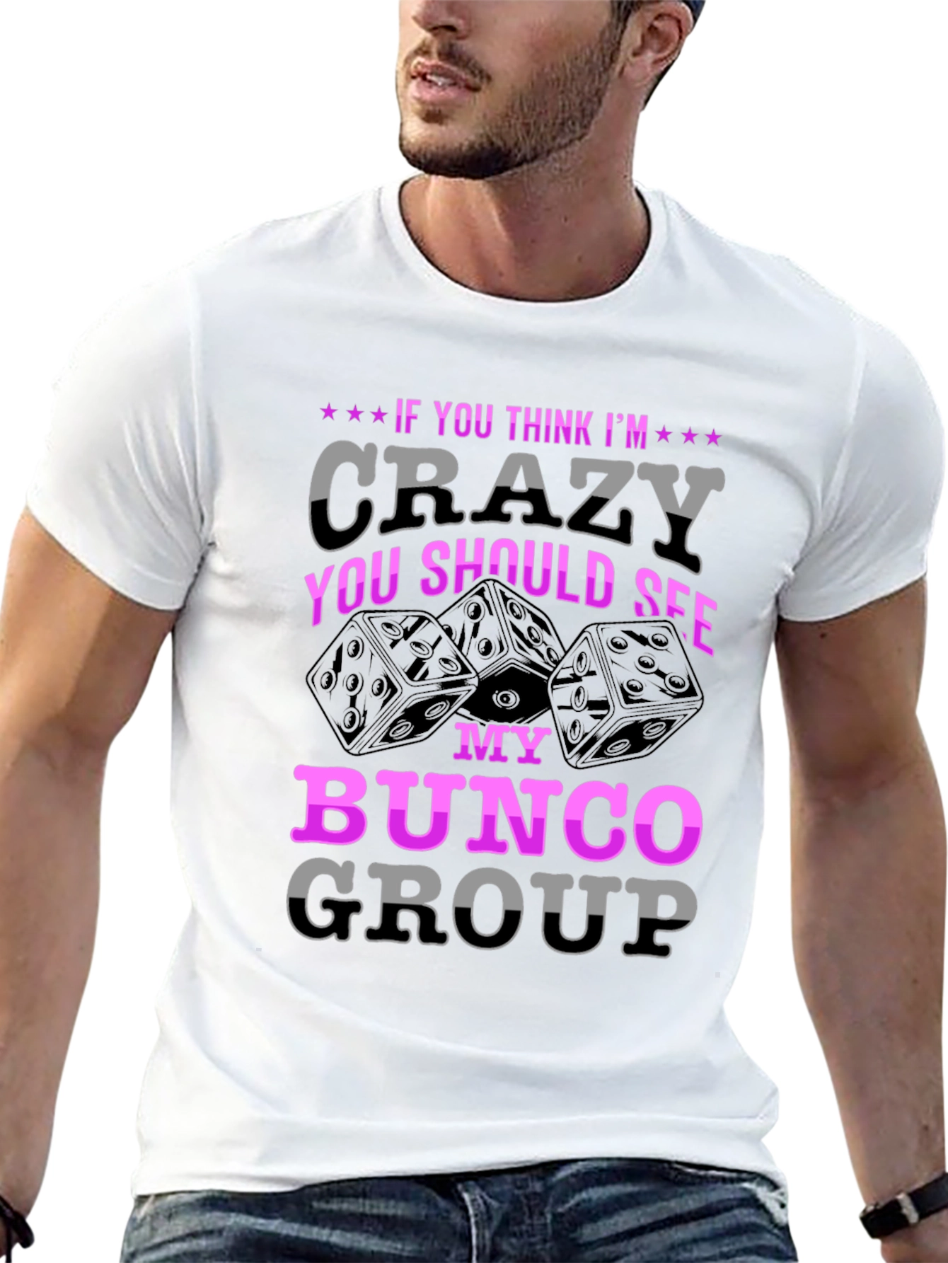 Black Crazy Bunco Group Graphic Tee view 13