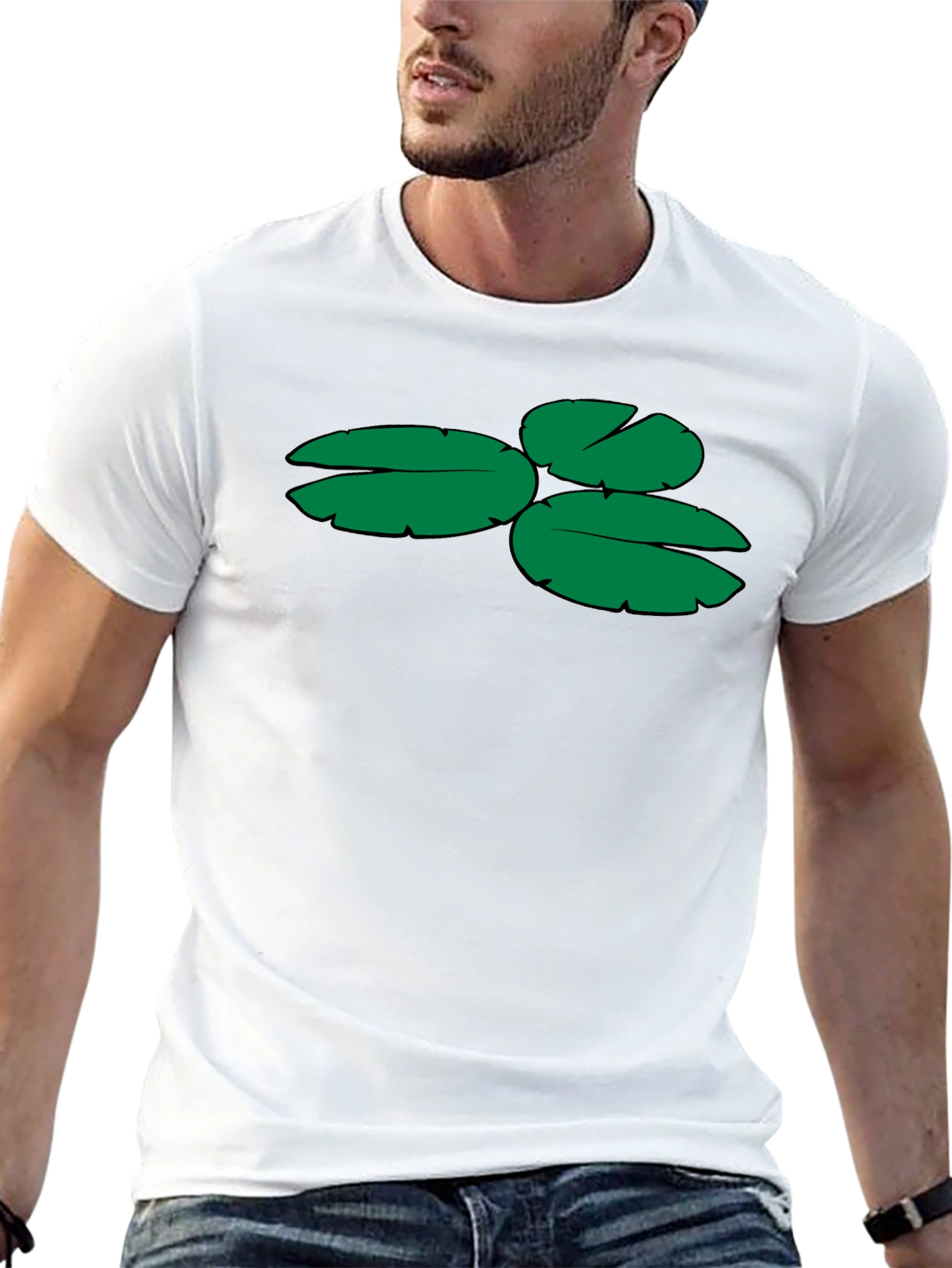 Black Lily Pad Graphic Tee - Soft Cotton Blend view 13