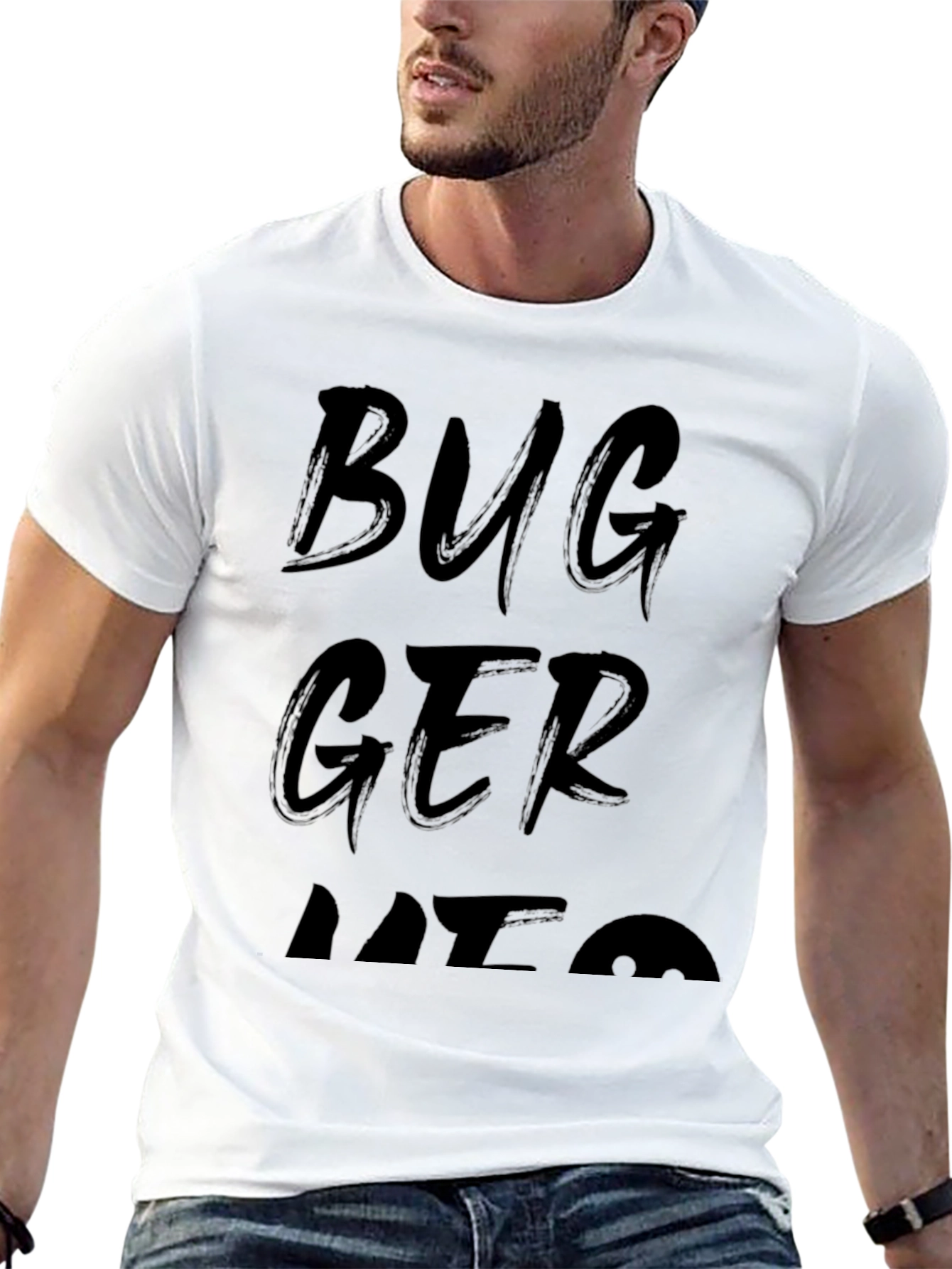 Black Bugger Off Graphic T-Shirt |  Men's Black Tee view 13