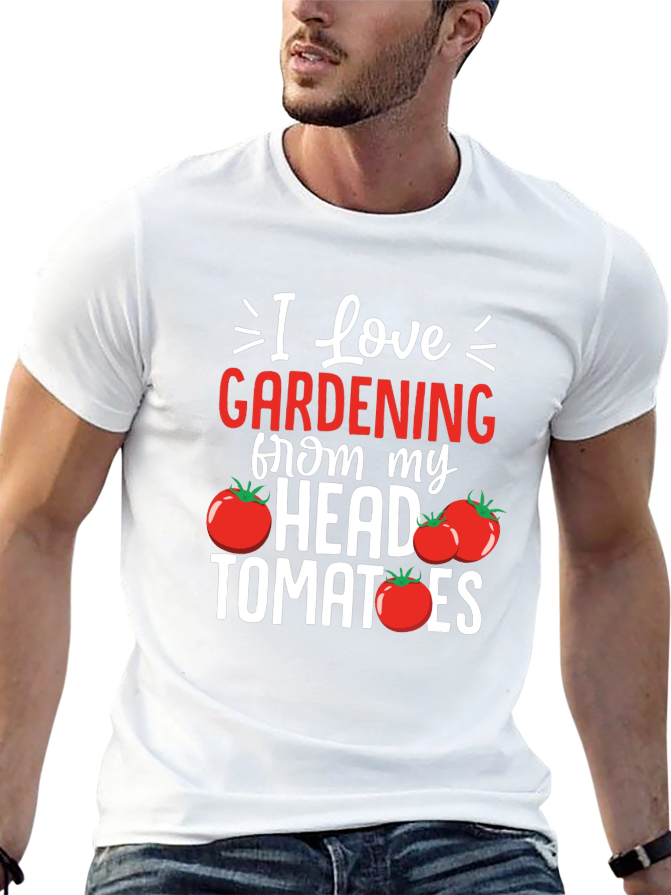 Black Gardening Tomato T-Shirt view 13