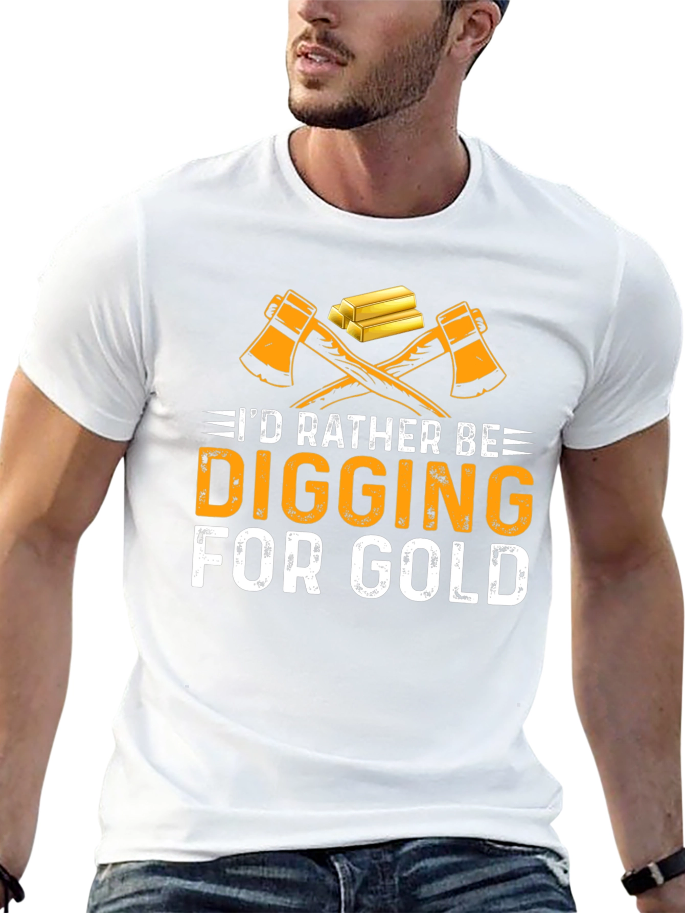 Black Digging For Gold T-Shirt - Miner Gift Idea view 13