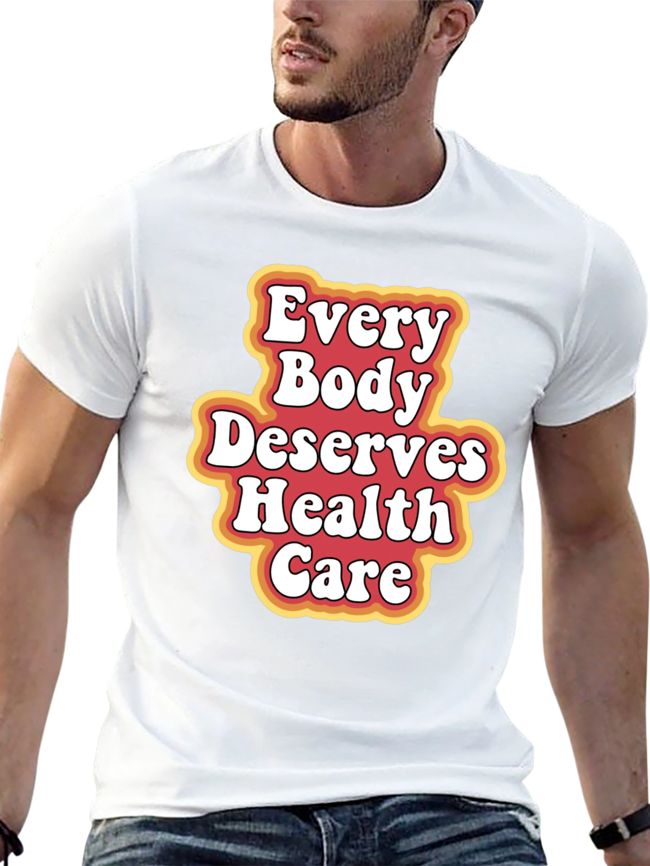 Black Every Body Deserves Health Care T-Shirt view 13