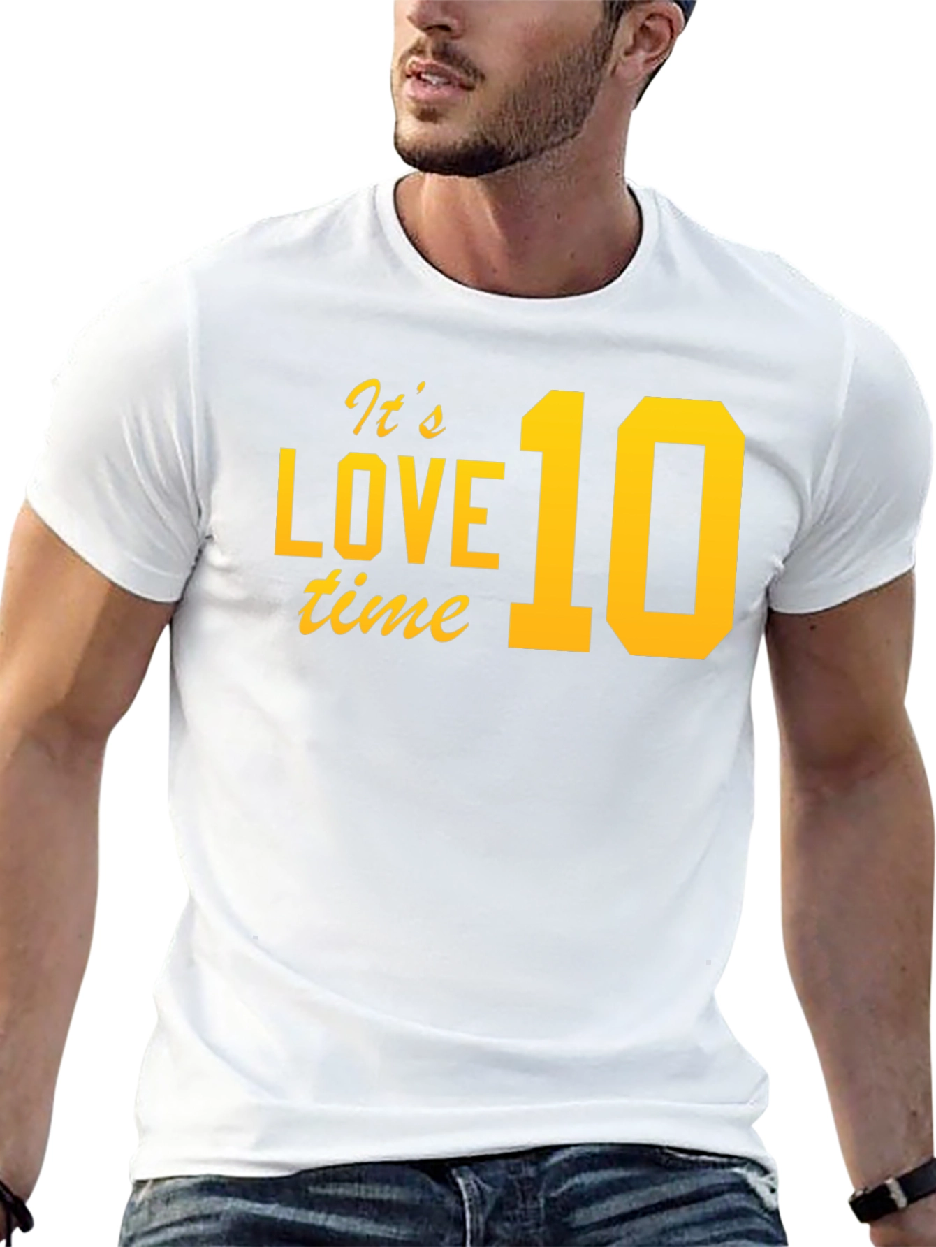 Black It's Love 10 Time Black T-Shirt view 13