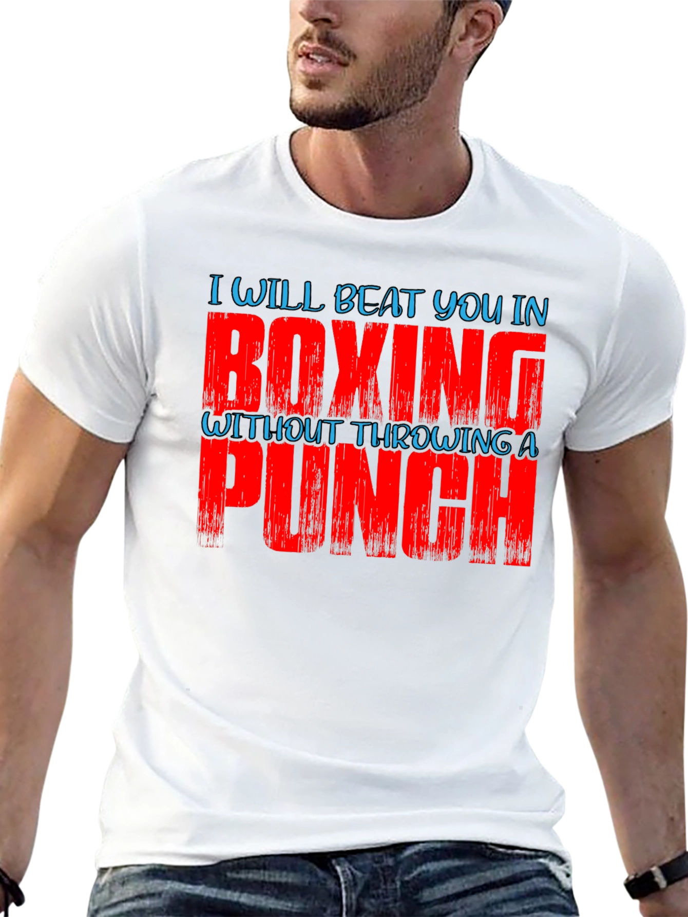 Black Boxing T-Shirt: Beat You Without Throwing a Punch view 13