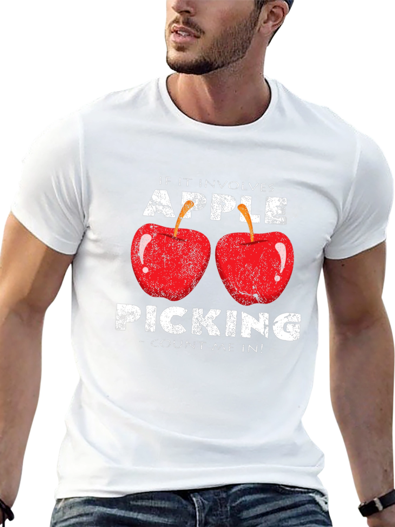 Black Apple Picking Graphic T-Shirt - Count Me In view 13