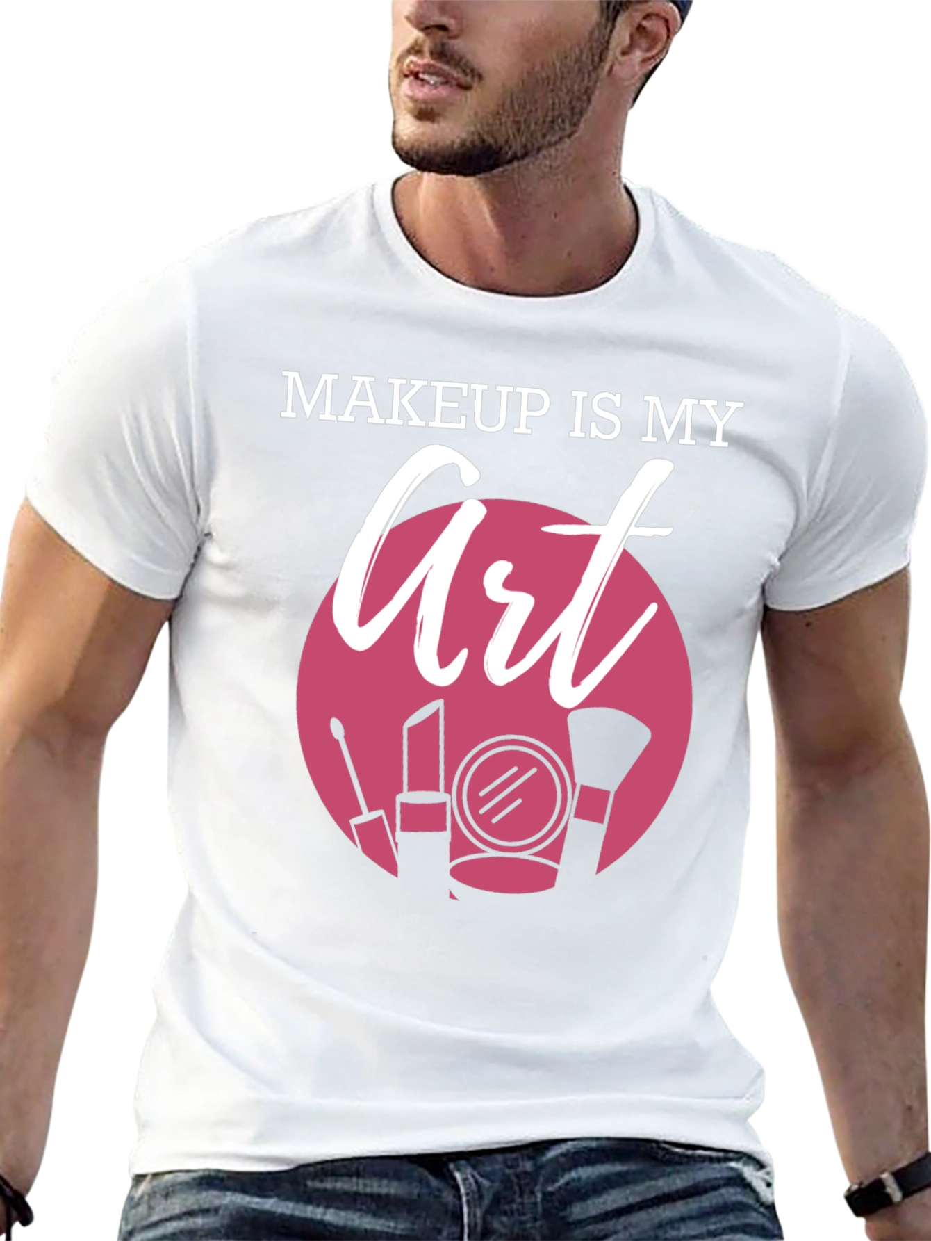 Black Makeup Is My Art Graphic T-Shirt view 13