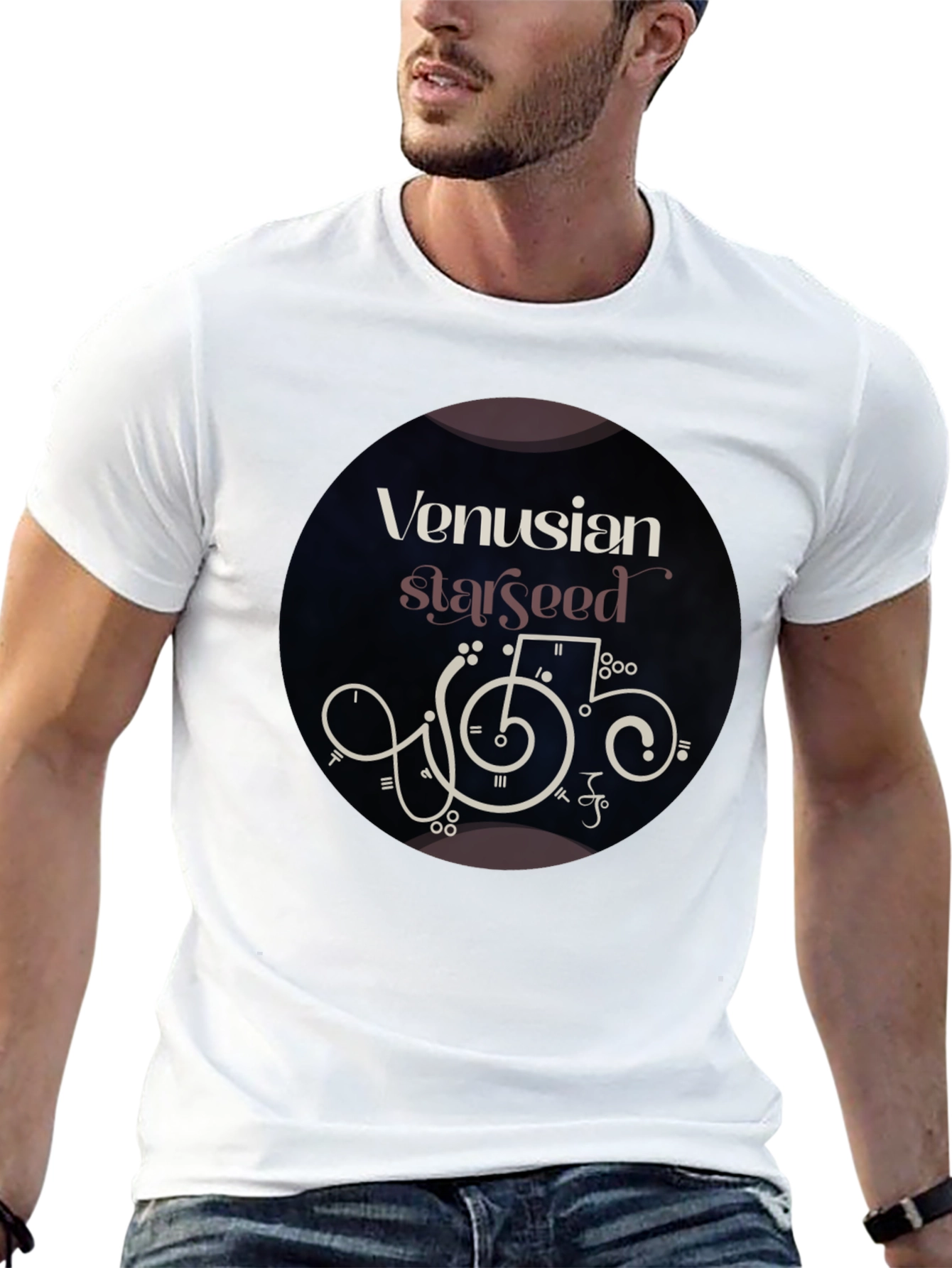 Black Venusian Starseed Graphic Tee - Black view 13