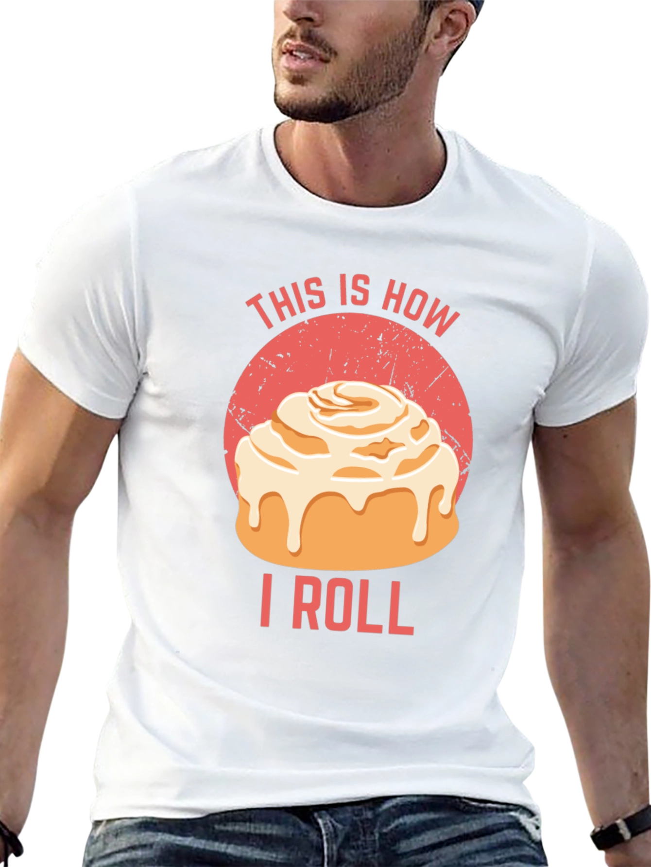 Black This Is How I Roll Cinnamon Roll T-Shirt view 13