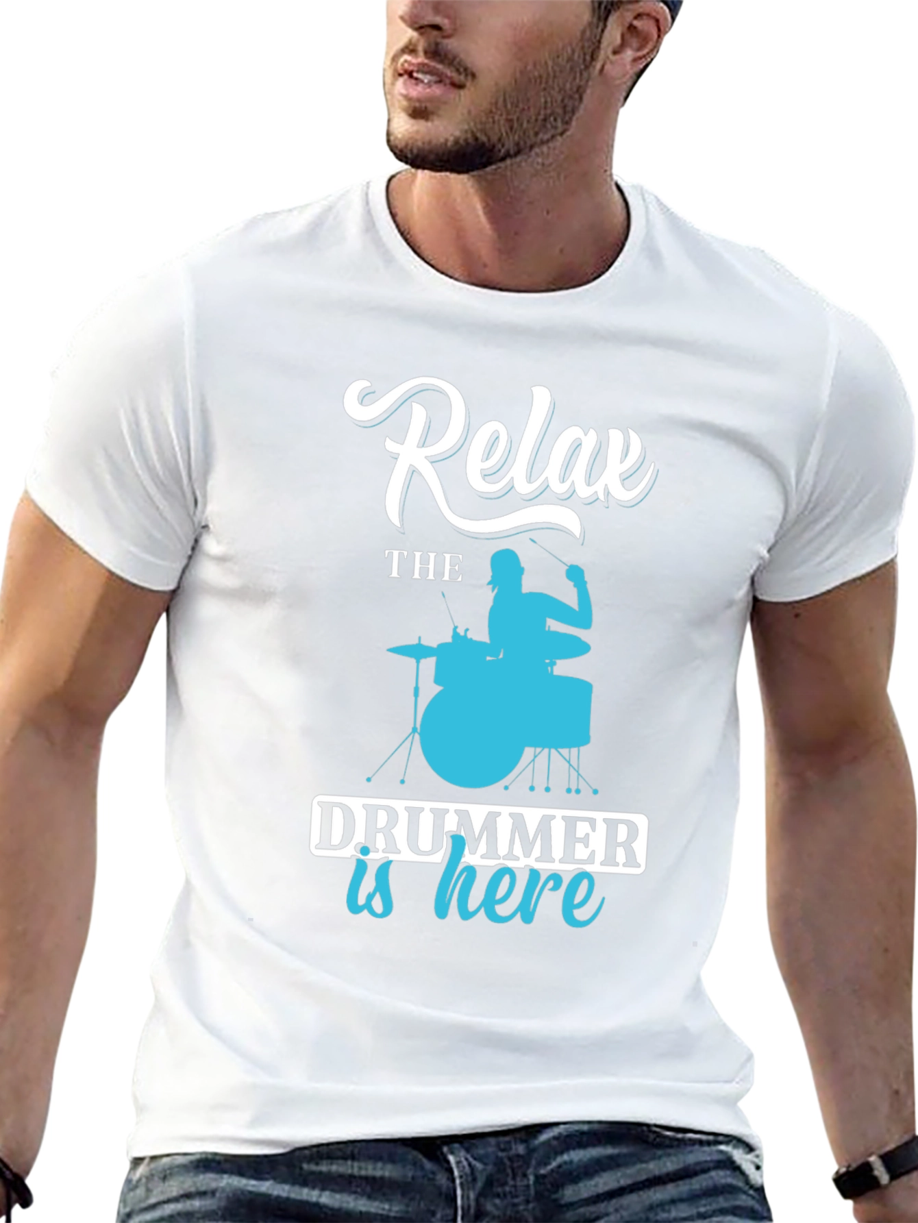 Relax, The Drummer is Here - Novelty T-Shirt - 13