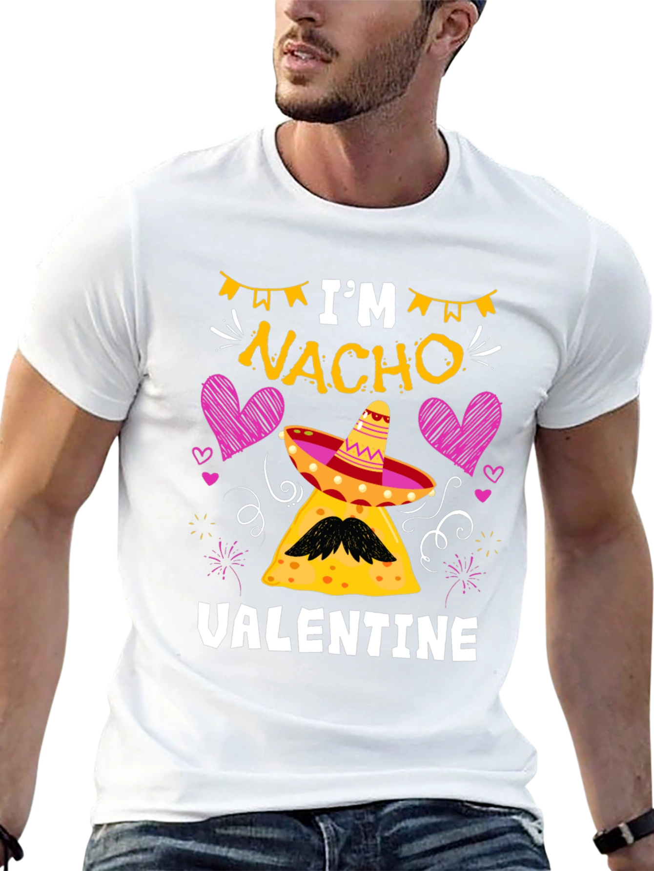 Black I'm Nacho Valentine Graphic T-Shirt view 13