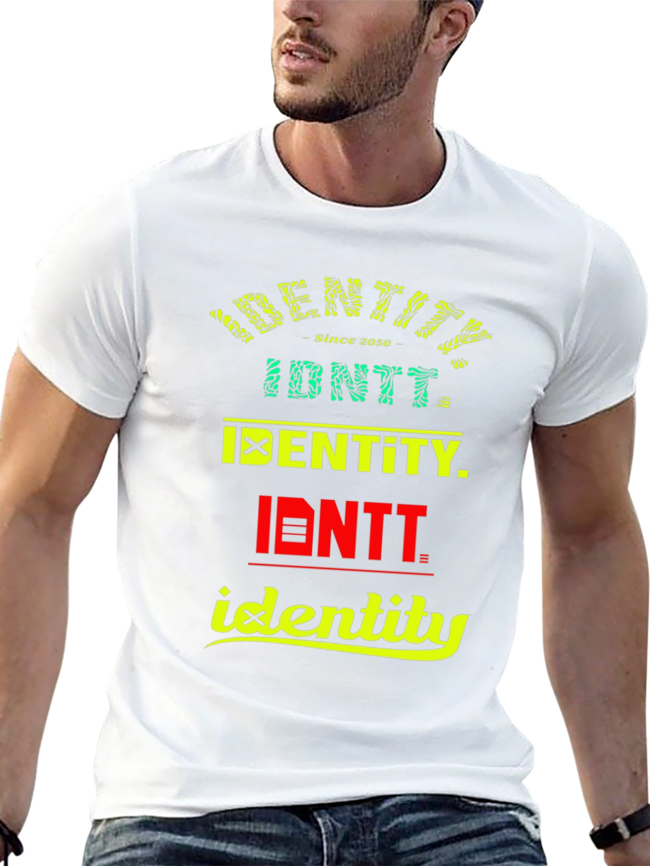 Black Identity Graphic Print T-Shirt view 13