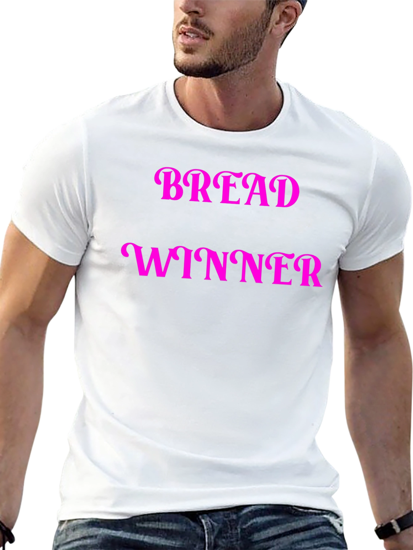 Black Bread Winner T-Shirt - Novelty Graphic Tee view 13