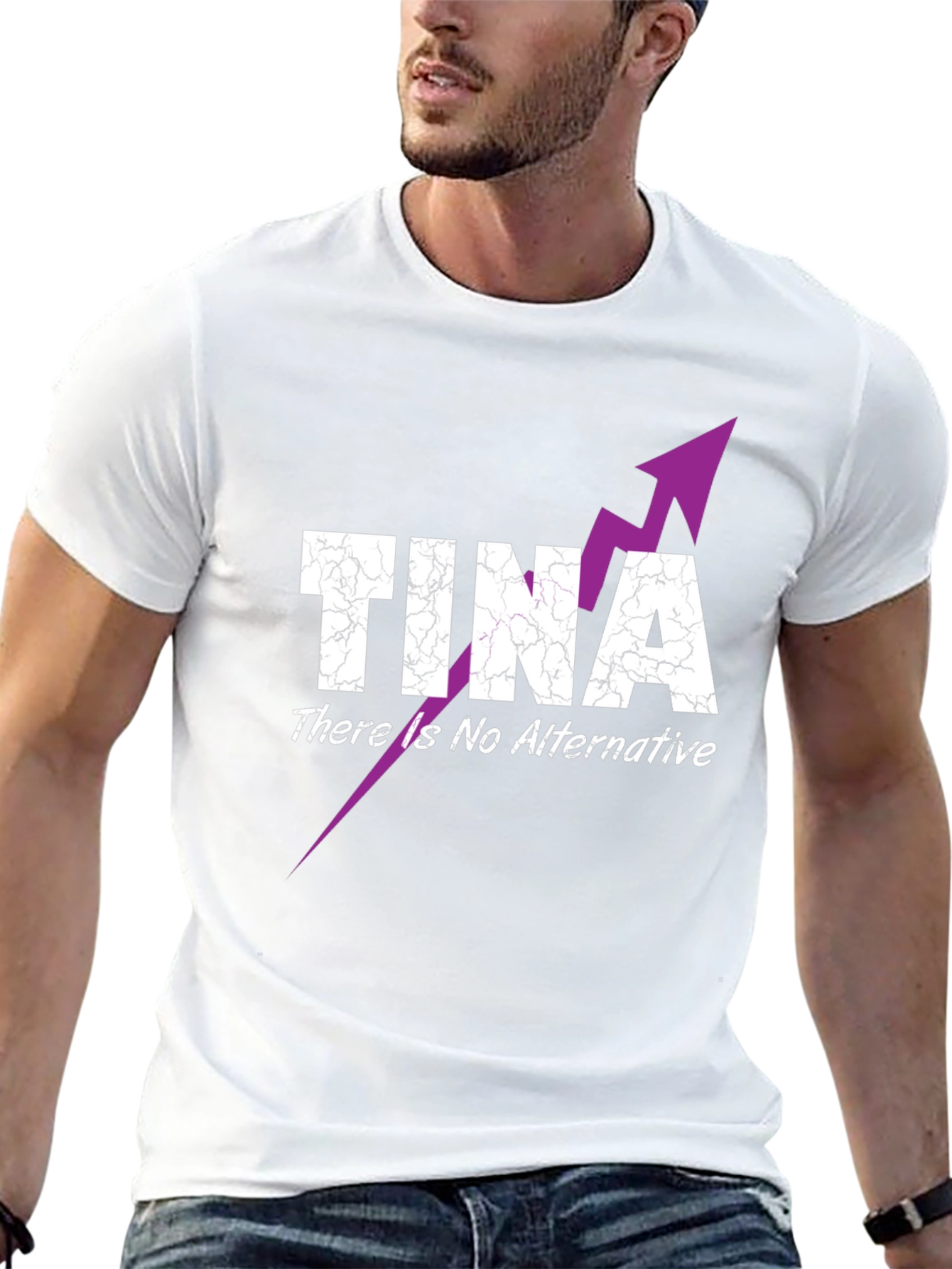 Black TINA There Is No Alternative Graphic T-Shirt view 13