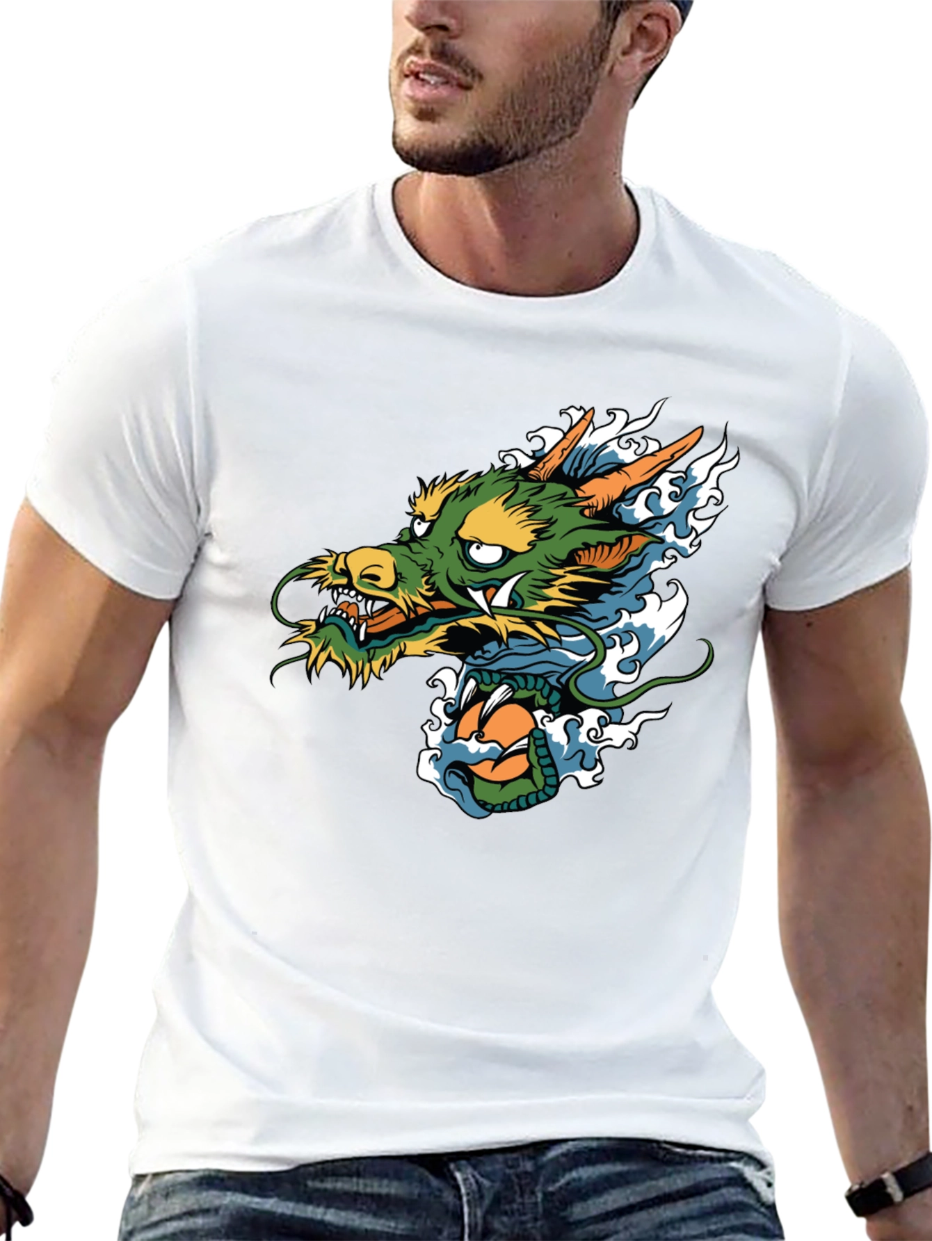 Black Dragon Graphic Black T-Shirt view 13