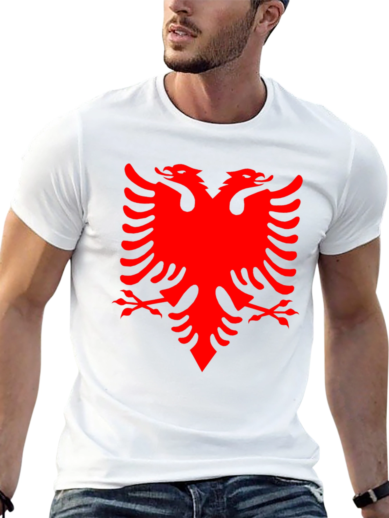 Albanian Eagle Graphic Tee - Black - 13