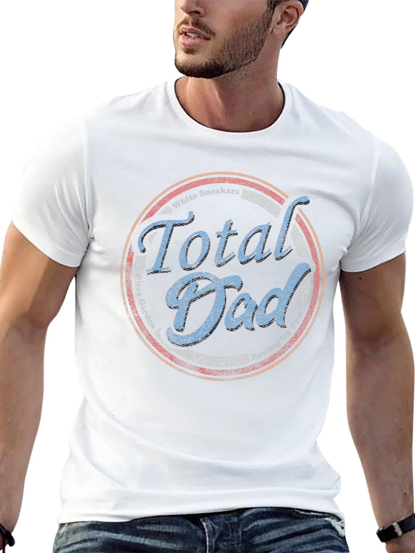 Black Total Dad T-Shirt - Perfect Dad Gift! view 13
