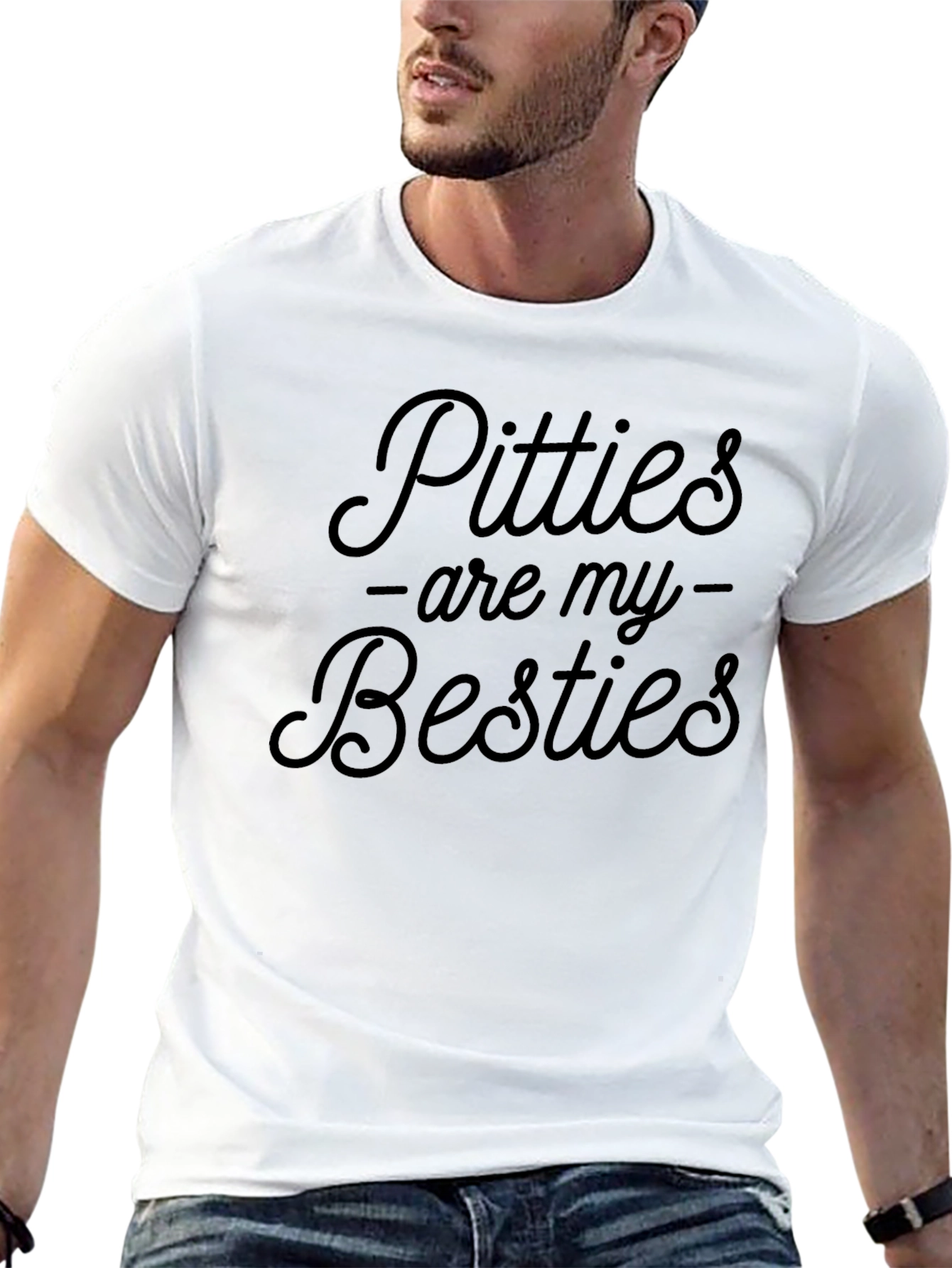 Black Pitties Are My Besties Graphic Tee - Black view 13