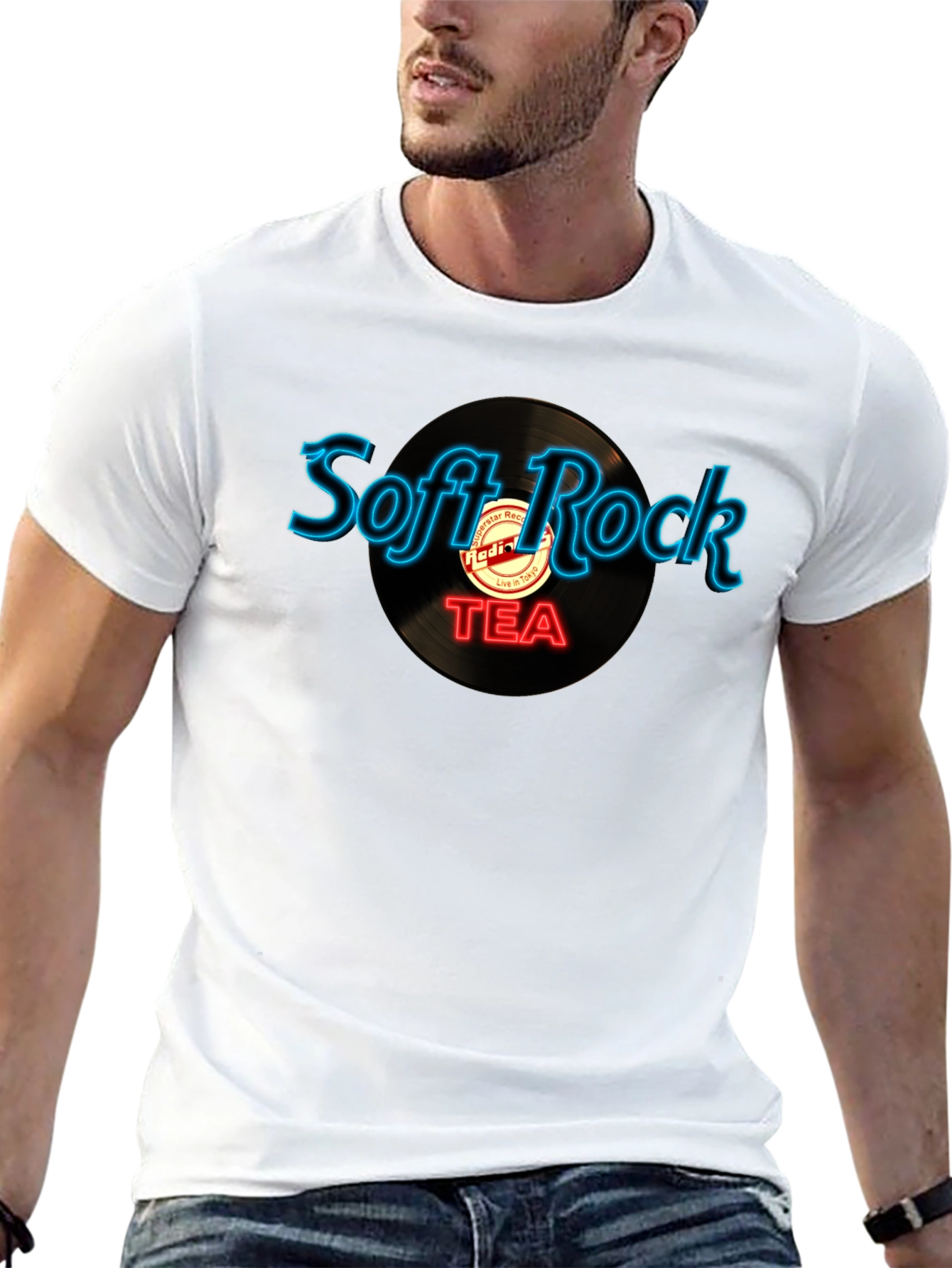 Black Soft Rock TEA Graphic T-Shirt view 13