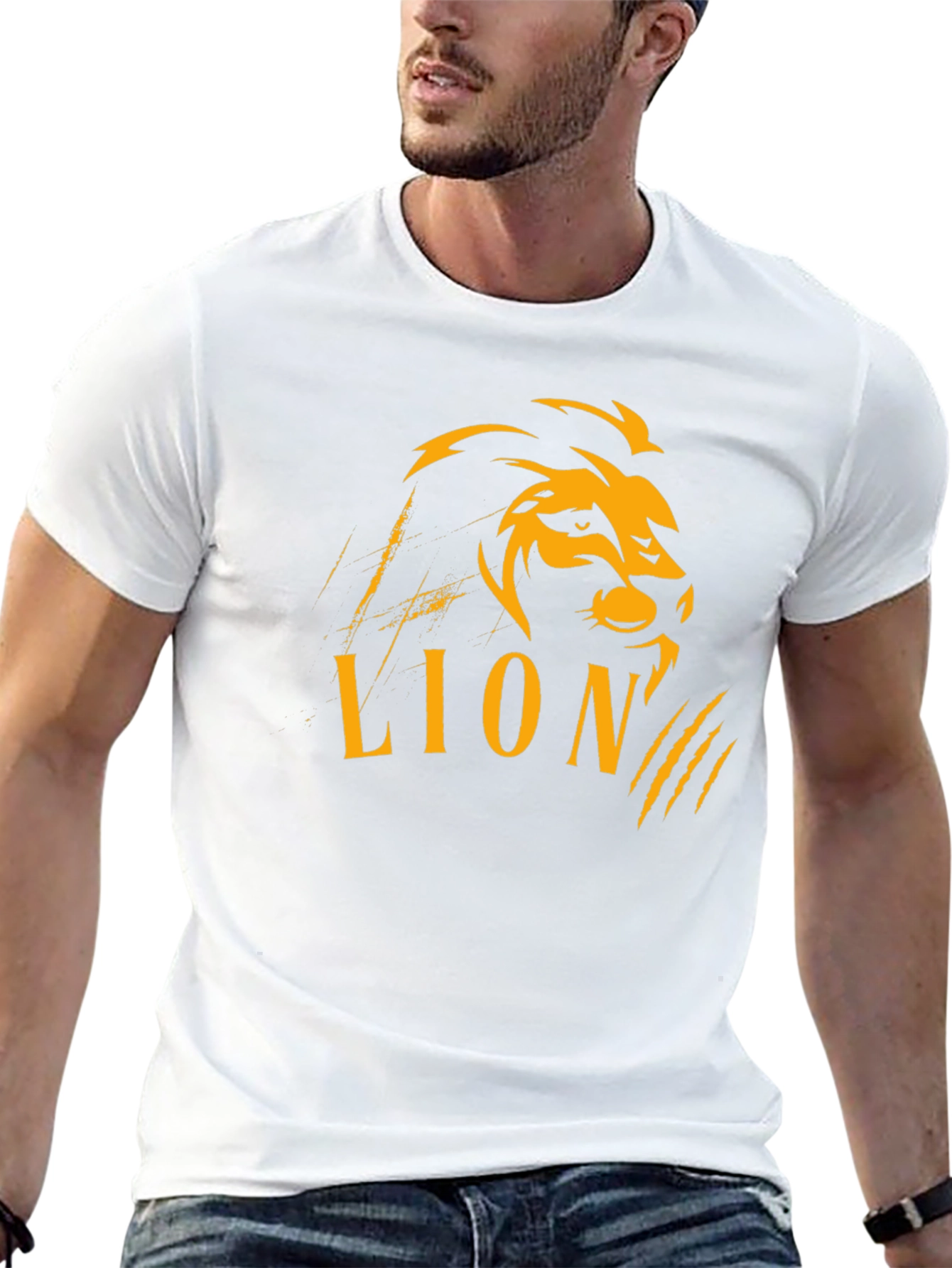 Black Black Lion Graphic Tee - Bold Style view 13