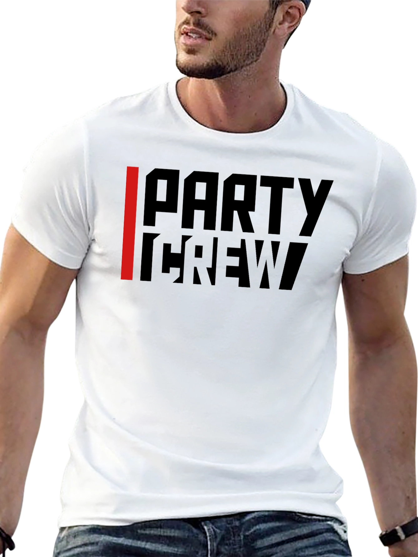 Black Party Crew Black Graphic Tee view 13