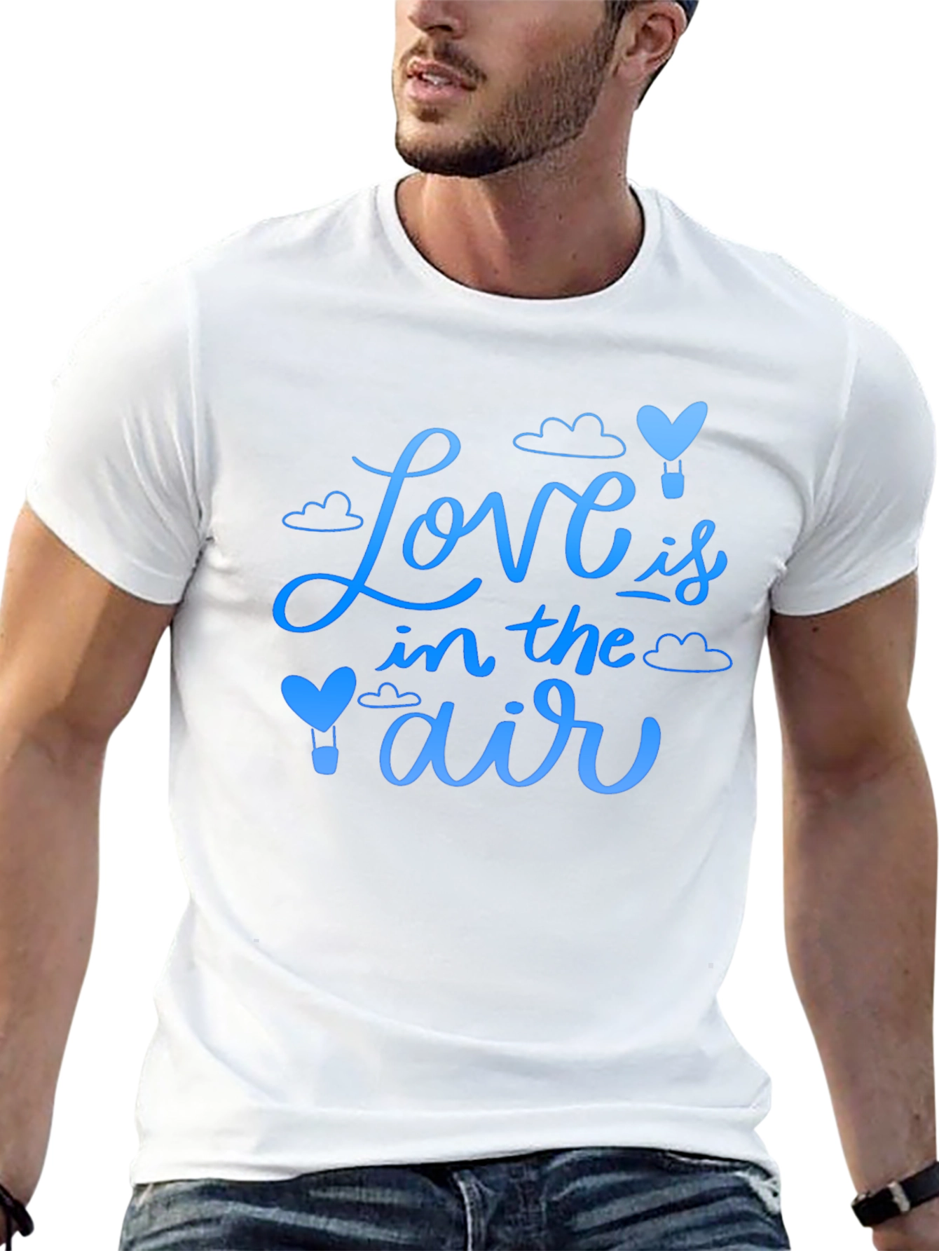 Black Love is in the Air T-Shirt Black view 13