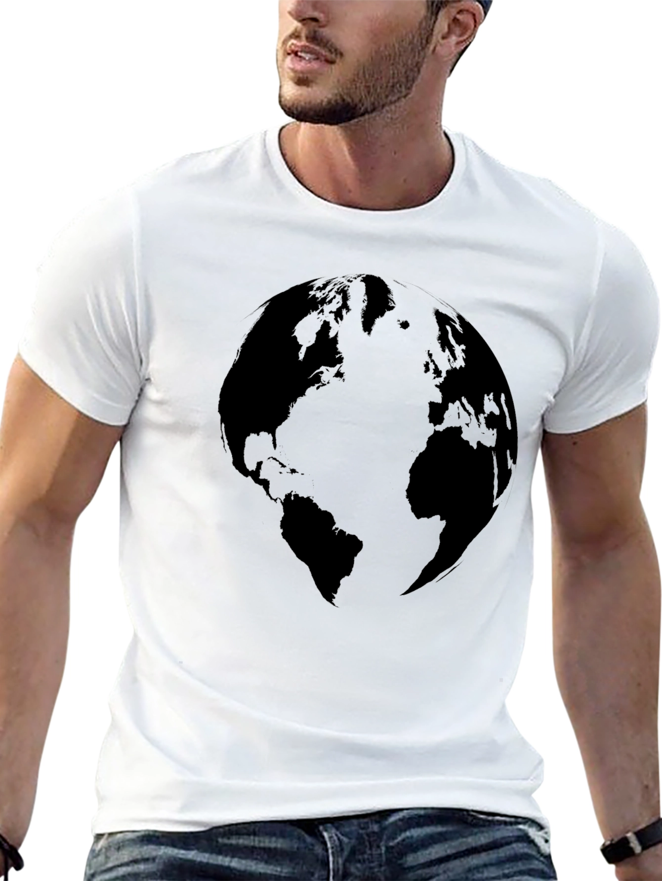 Black Earth Silhouette Graphic Tee - Black view 13