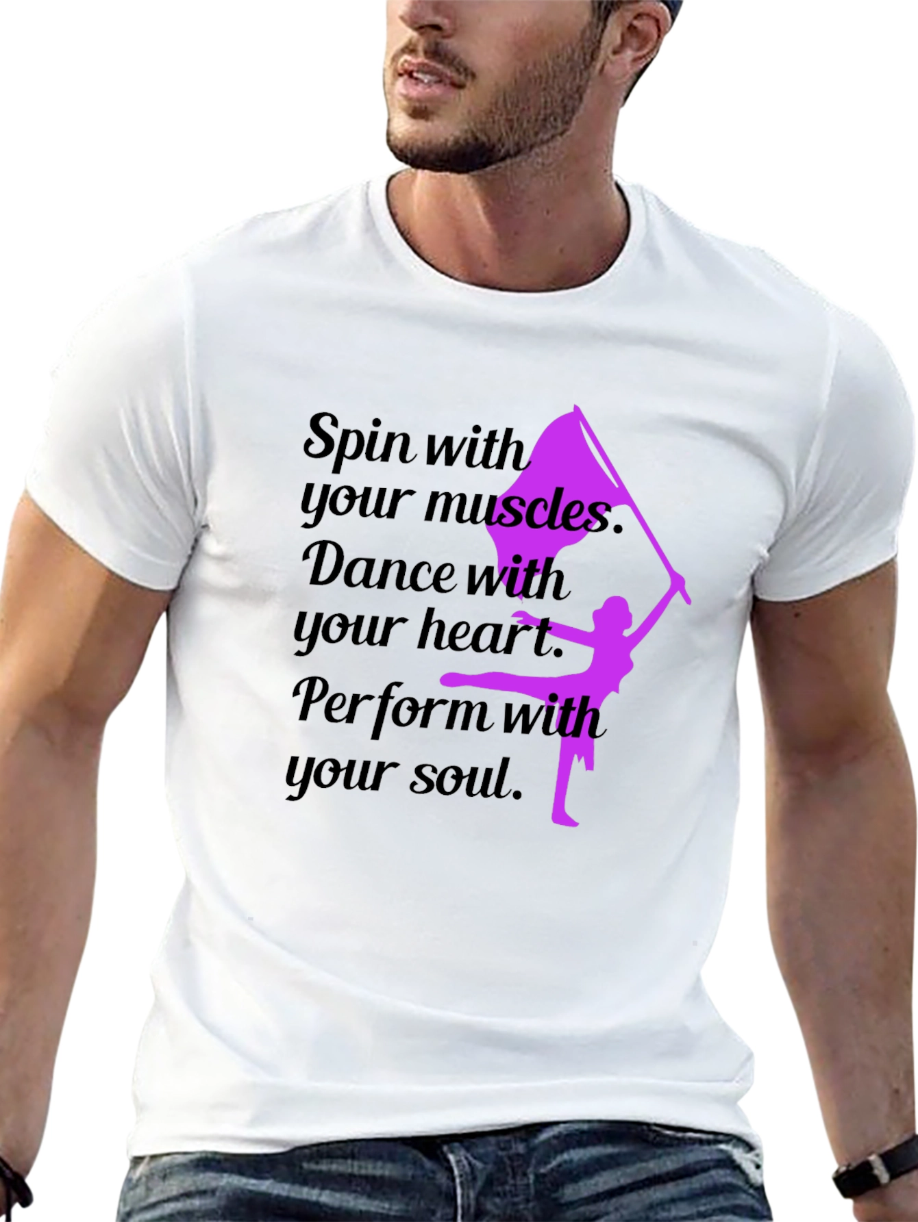 Black Spin, Dance, Perform T-Shirt view 13