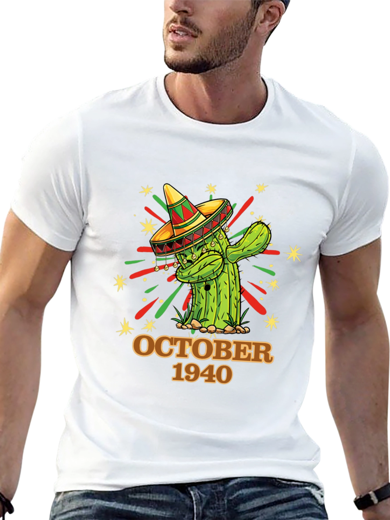 Black October 1940 Cactus T-Shirt view 13