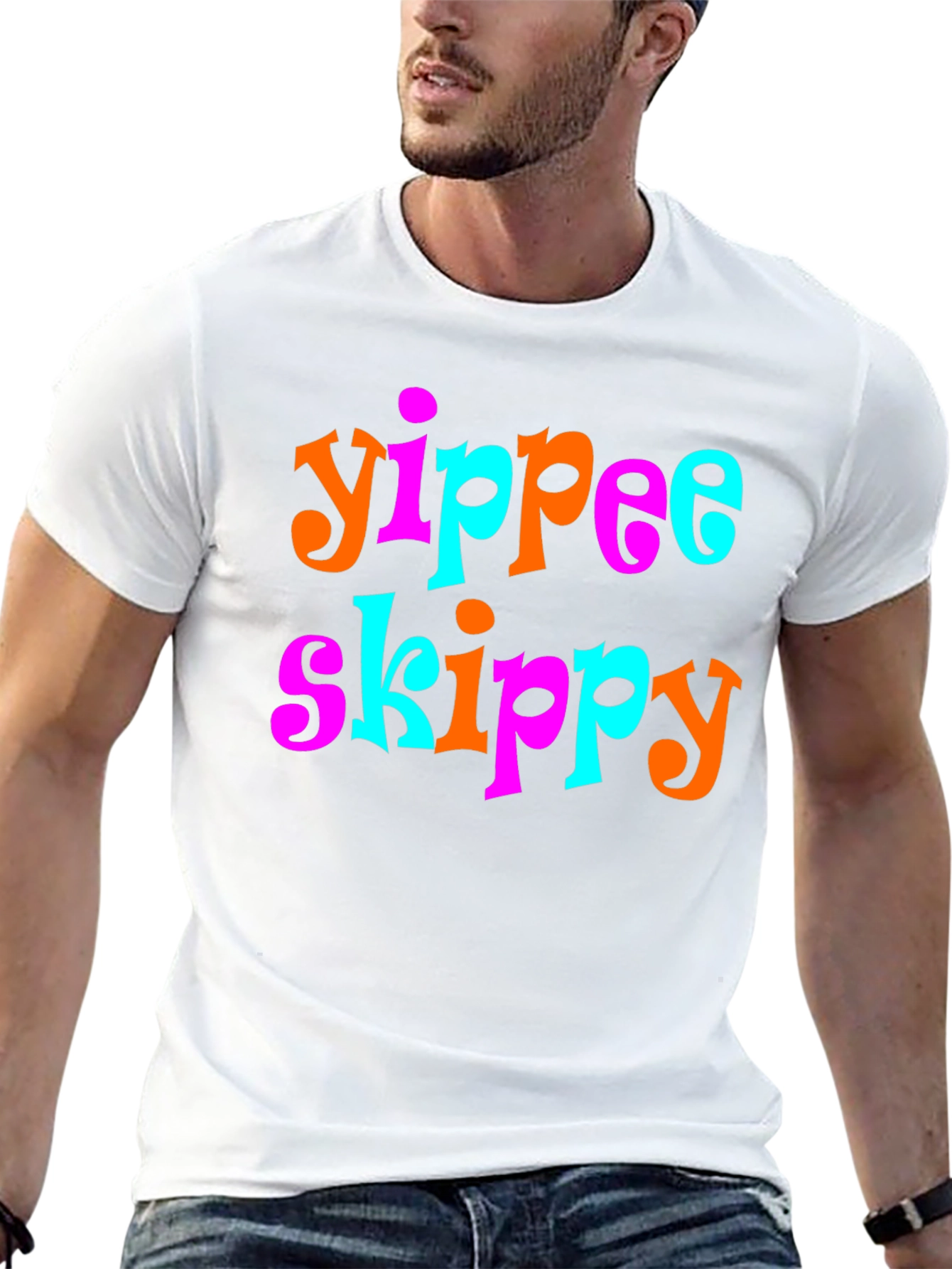 Black Yippee Skippy Graphic Tee - Retro Style view 13