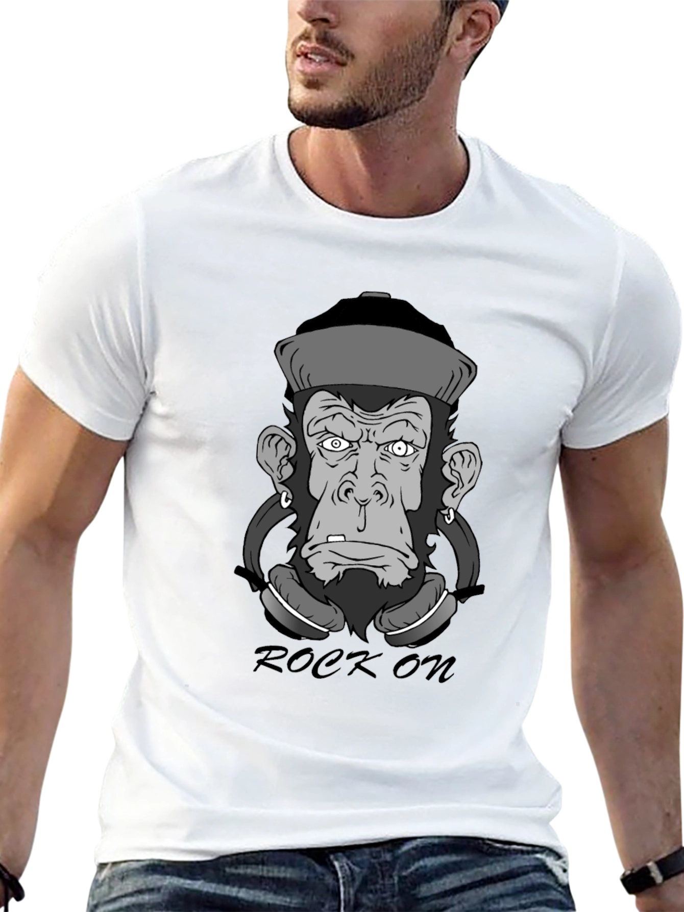 Rock On Monkey Graphic T-Shirt - 13