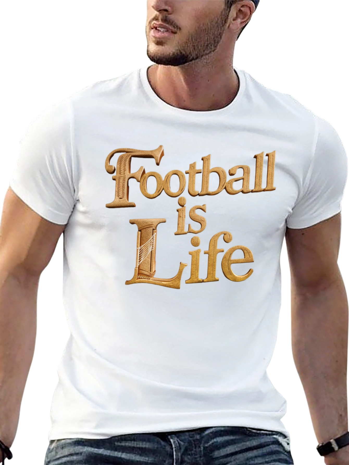 Black Football is Life T-Shirt - Premium Cotton view 13