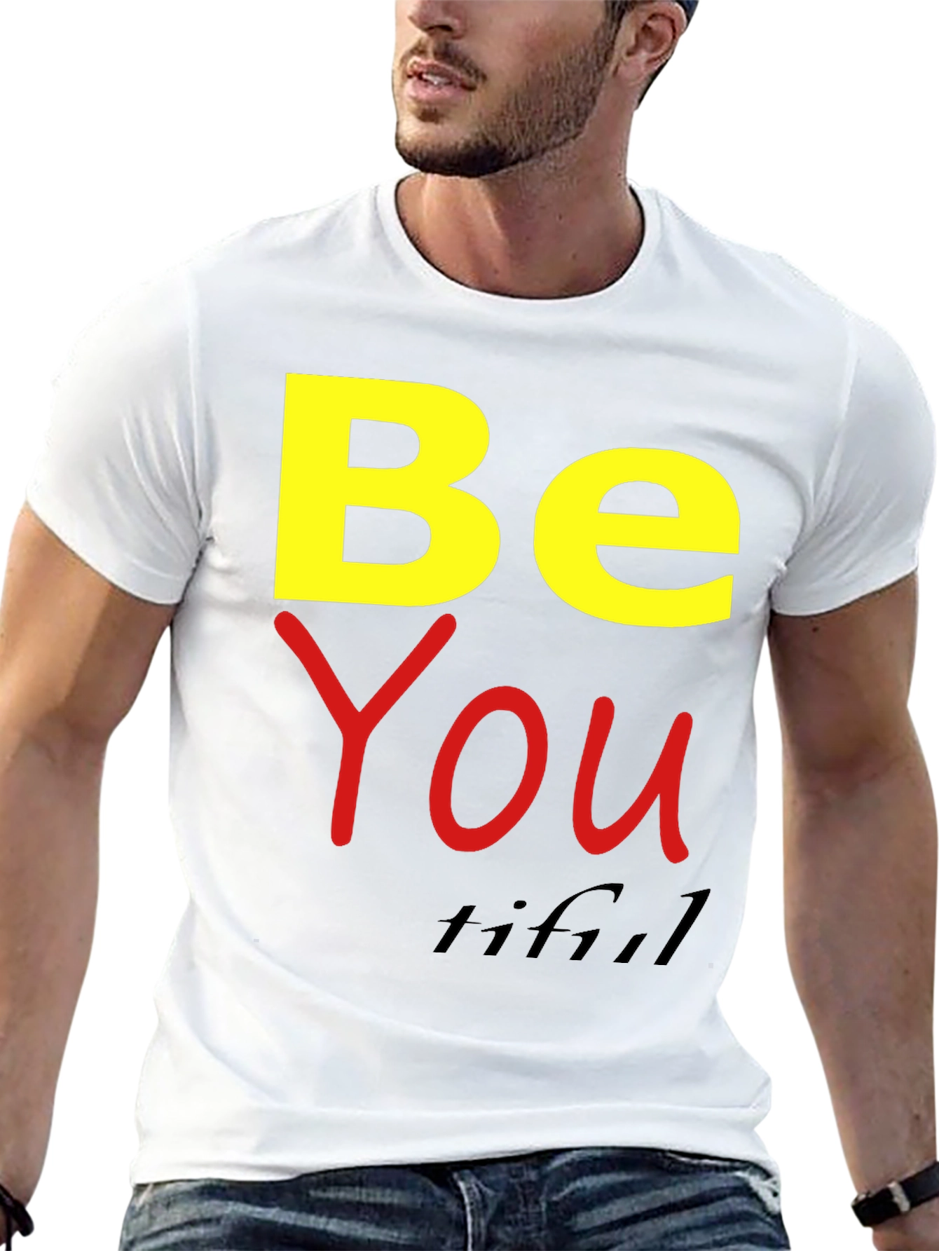 Black Be You Tiful Graphic Tee - Black view 13