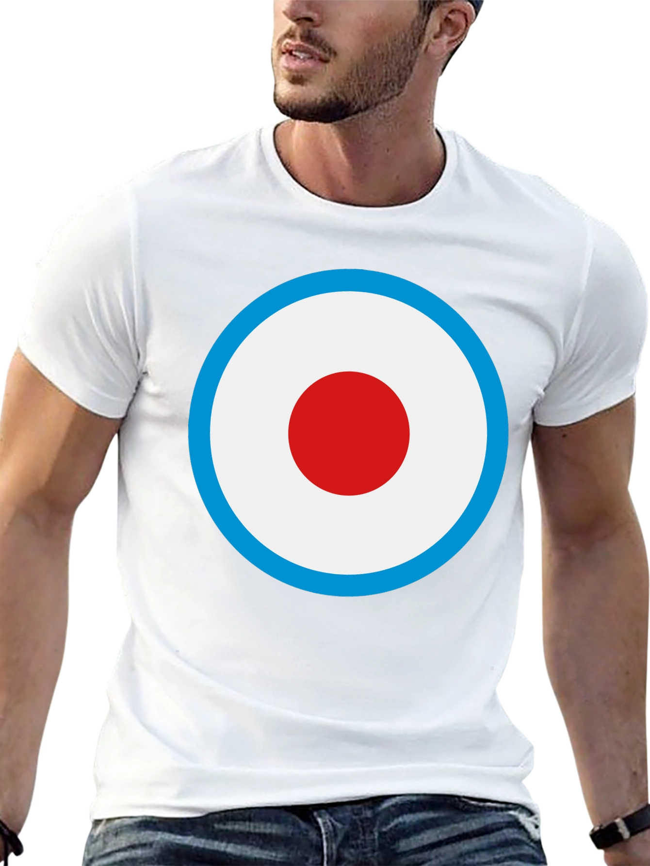 Black Mod Target T-Shirt - Classic Retro Style view 13