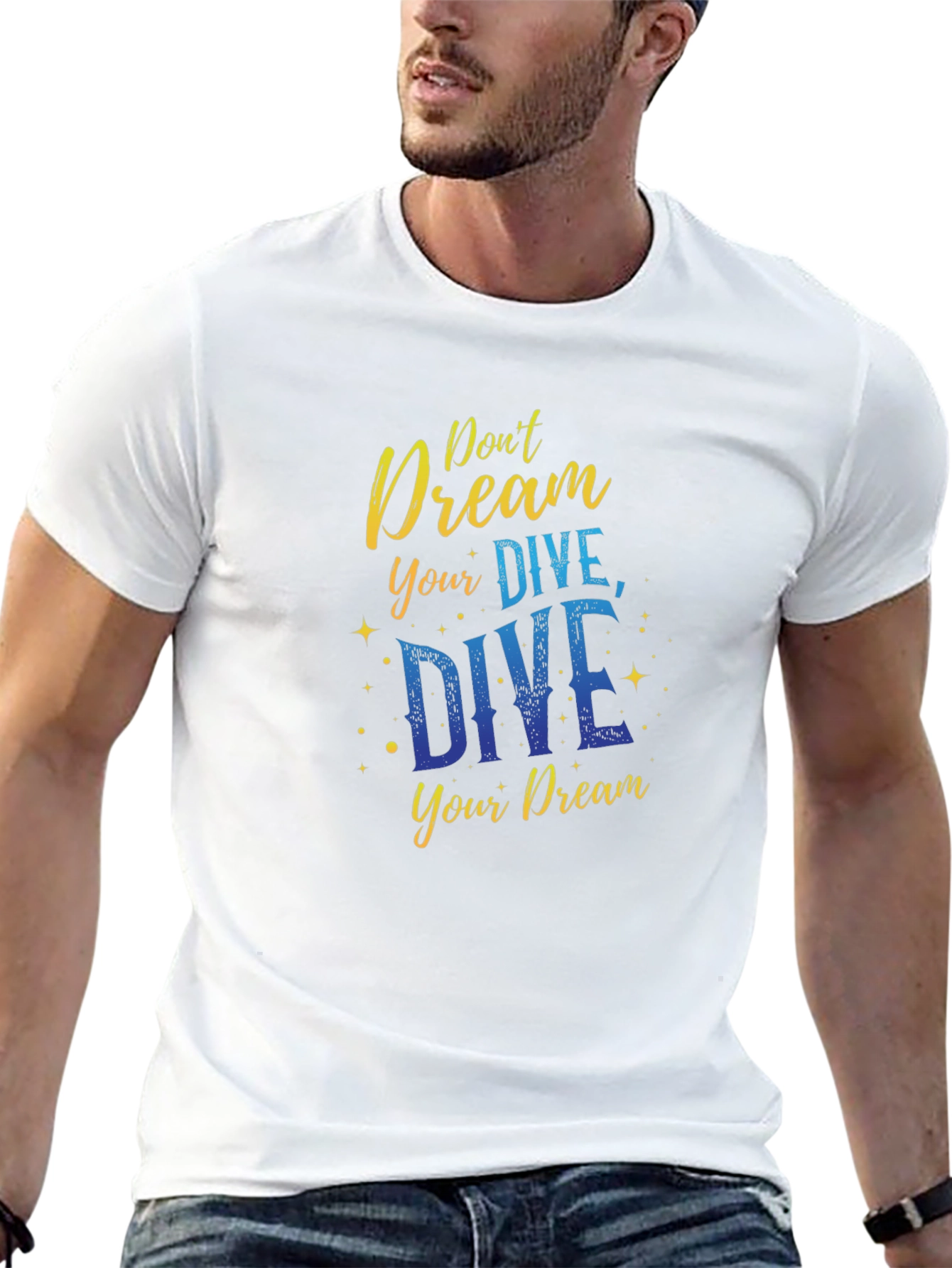 Black Dive Your Dream Black T-Shirt view 13