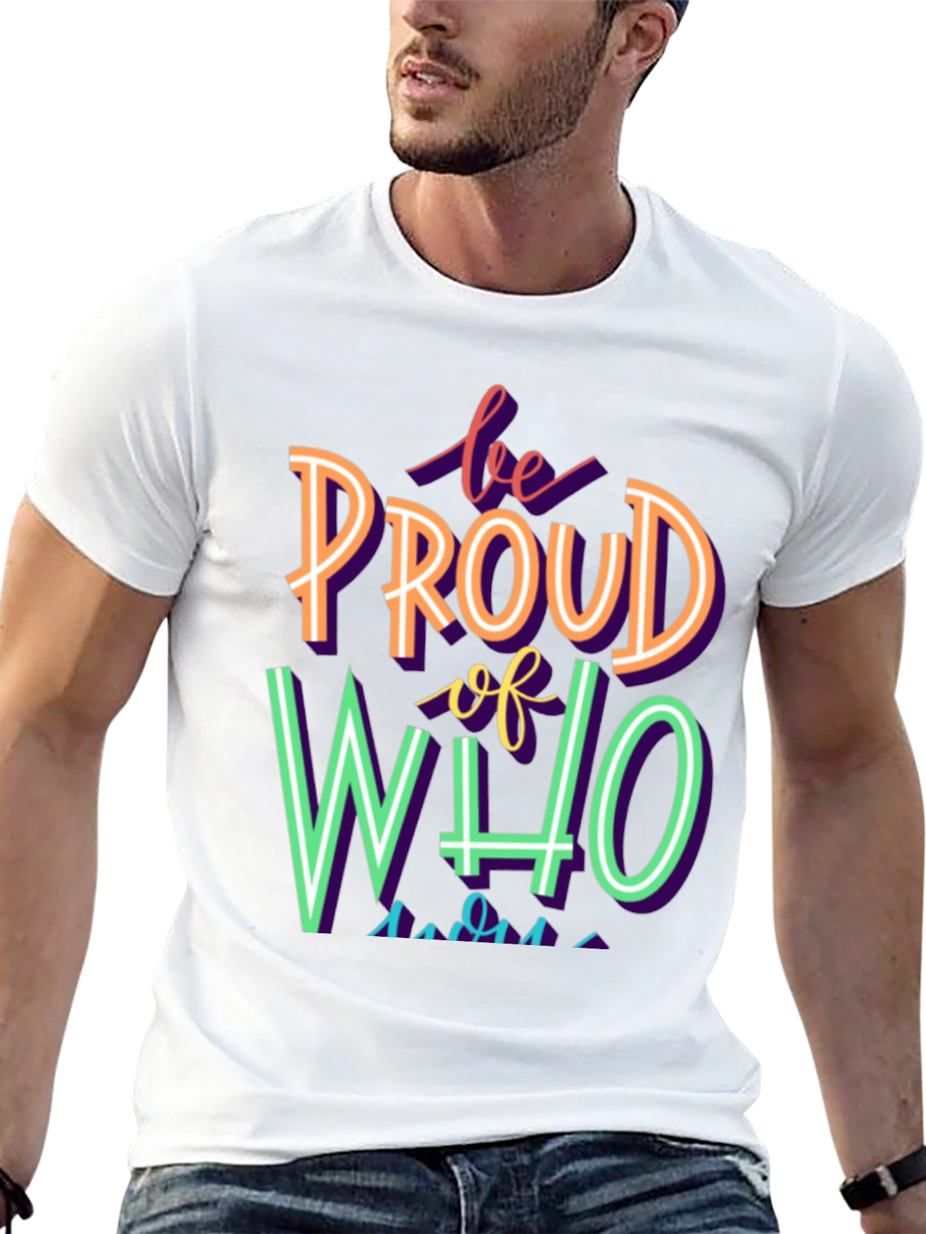 Black Be Proud T-Shirt - Colorful Pride Tee view 13