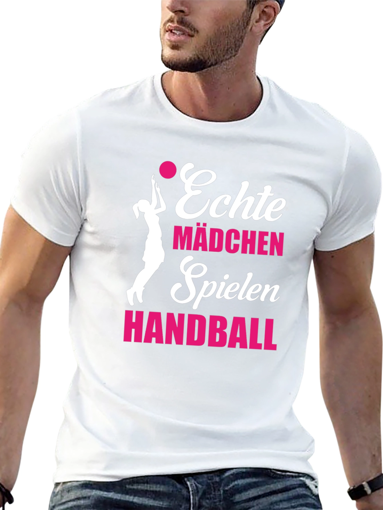 Black Echte Mädchen Handball T-Shirt - Black view 13