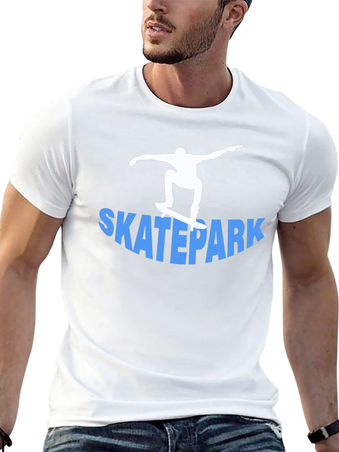 Black Skatepark T-Shirt - Cool Skater Design view 13