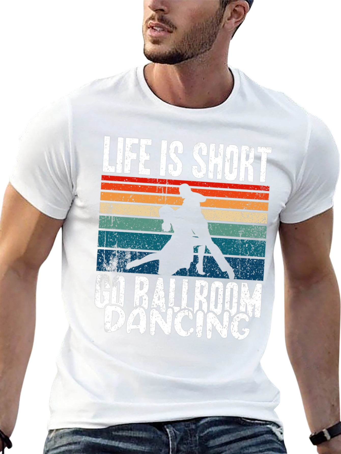 Black Life is Short Ballroom Dancing T-Shirt view 13