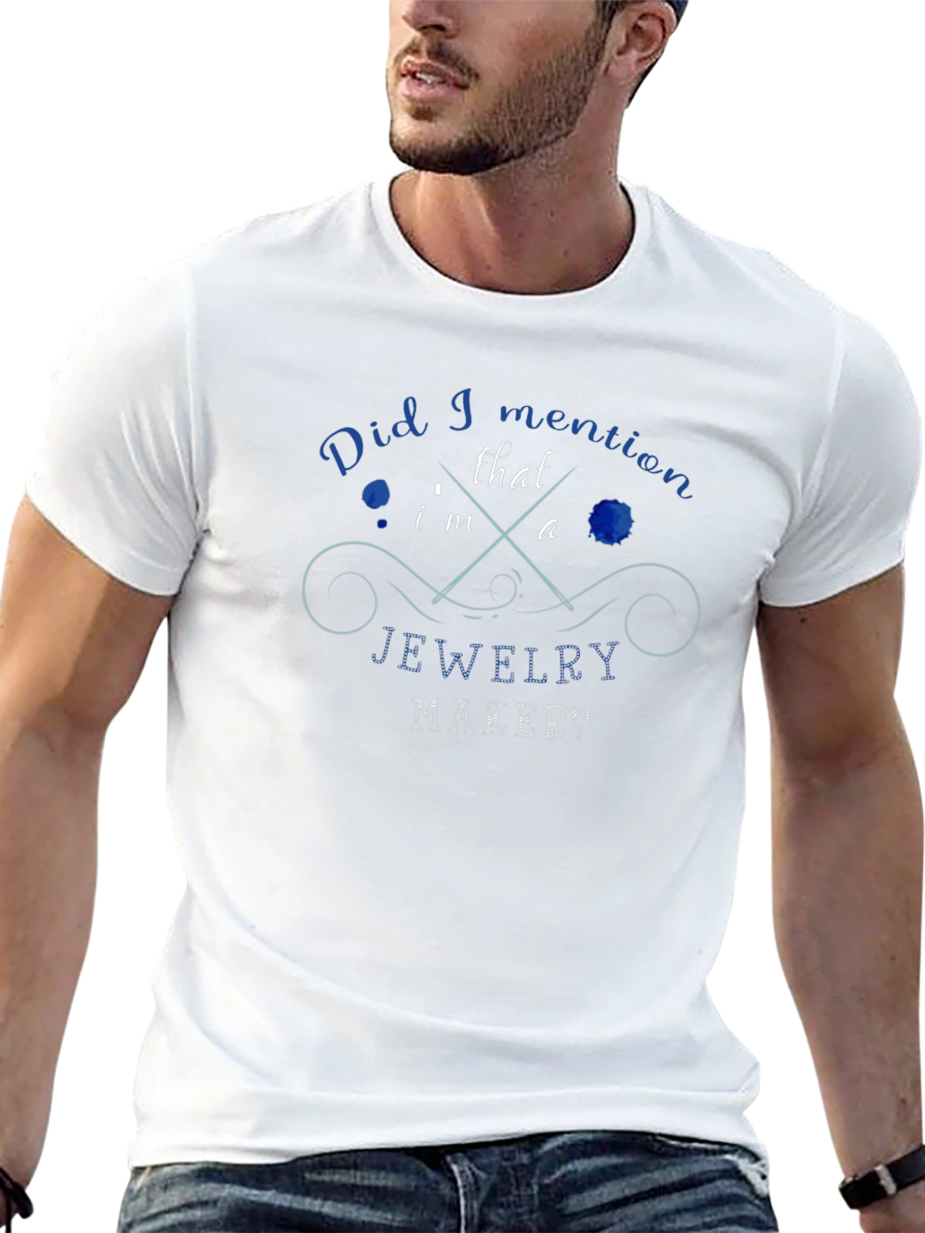 Black Jewelry Maker Graphic T-Shirt view 13