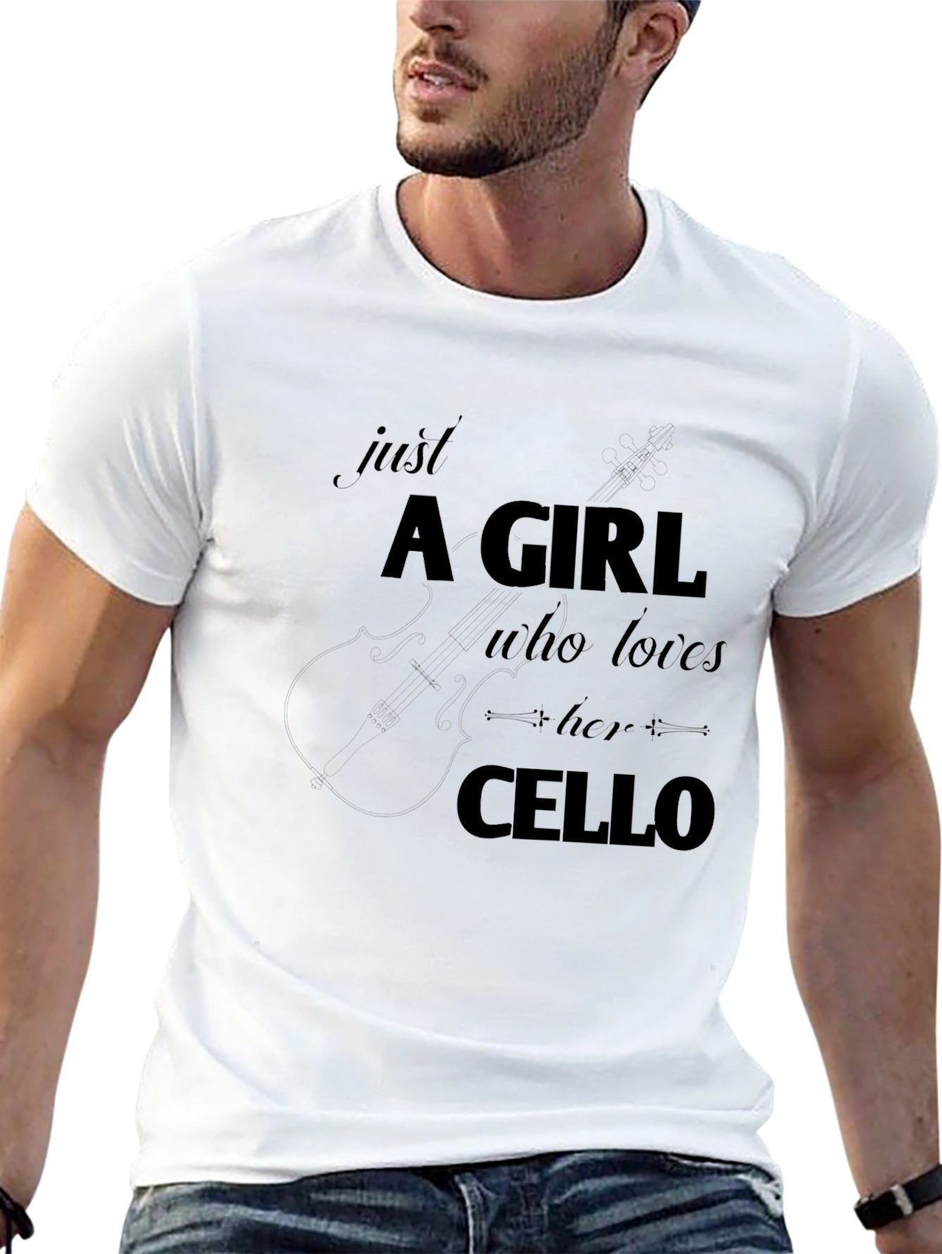 Cello Lover T-Shirt - Just A Girl Who Loves Her Cello - 13