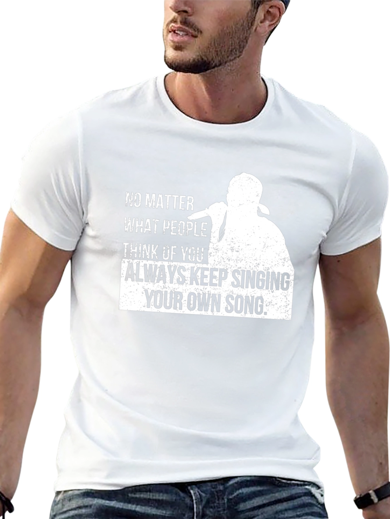 Black Sing Your Own Song Graphic Tee view 13