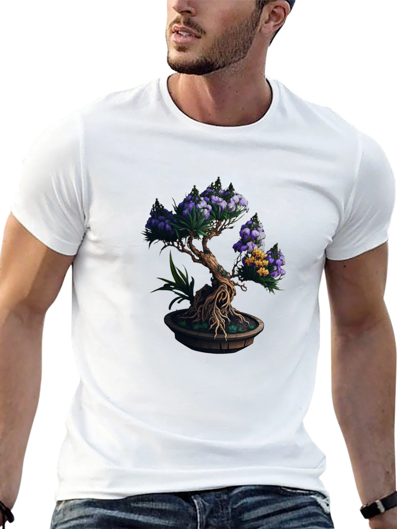 Black Bonsai Tree Graphic Tee - Nature Inspired Style view 13