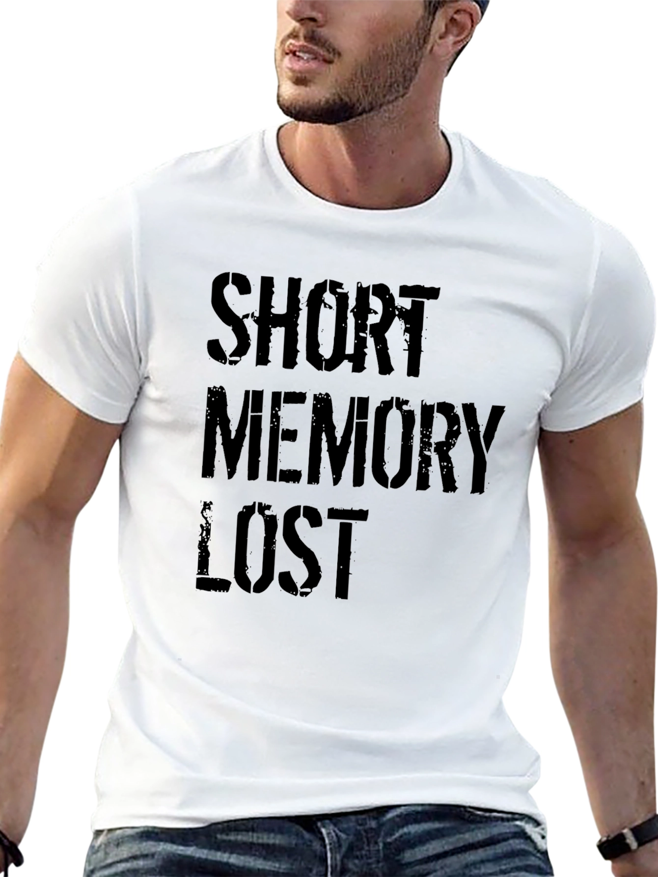 Black Short Memory Lost Graphic Tee view 13