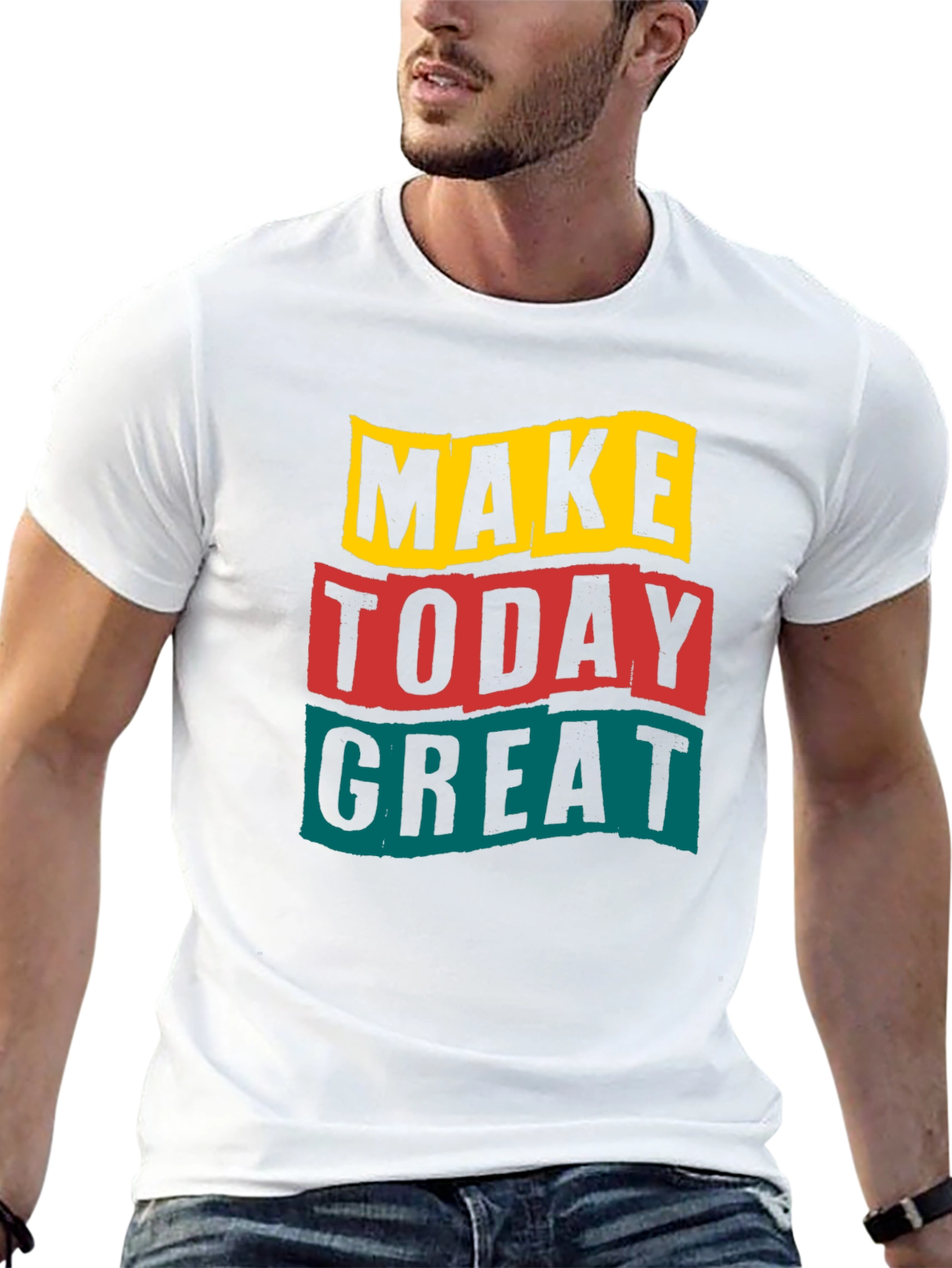 Black Make Today Great Graphic Tee view 13