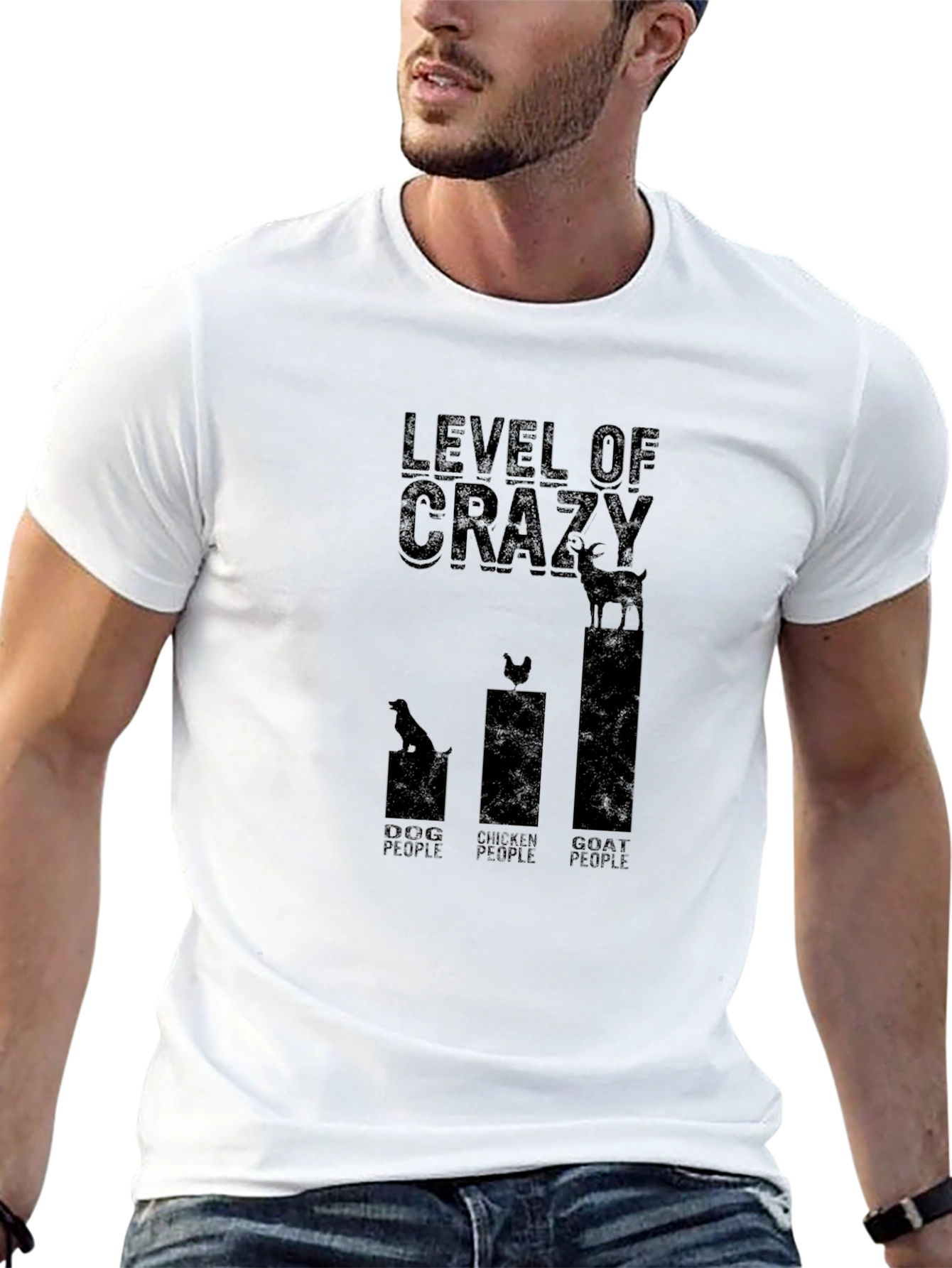 Black Level of Crazy: Animals T-Shirt view 13
